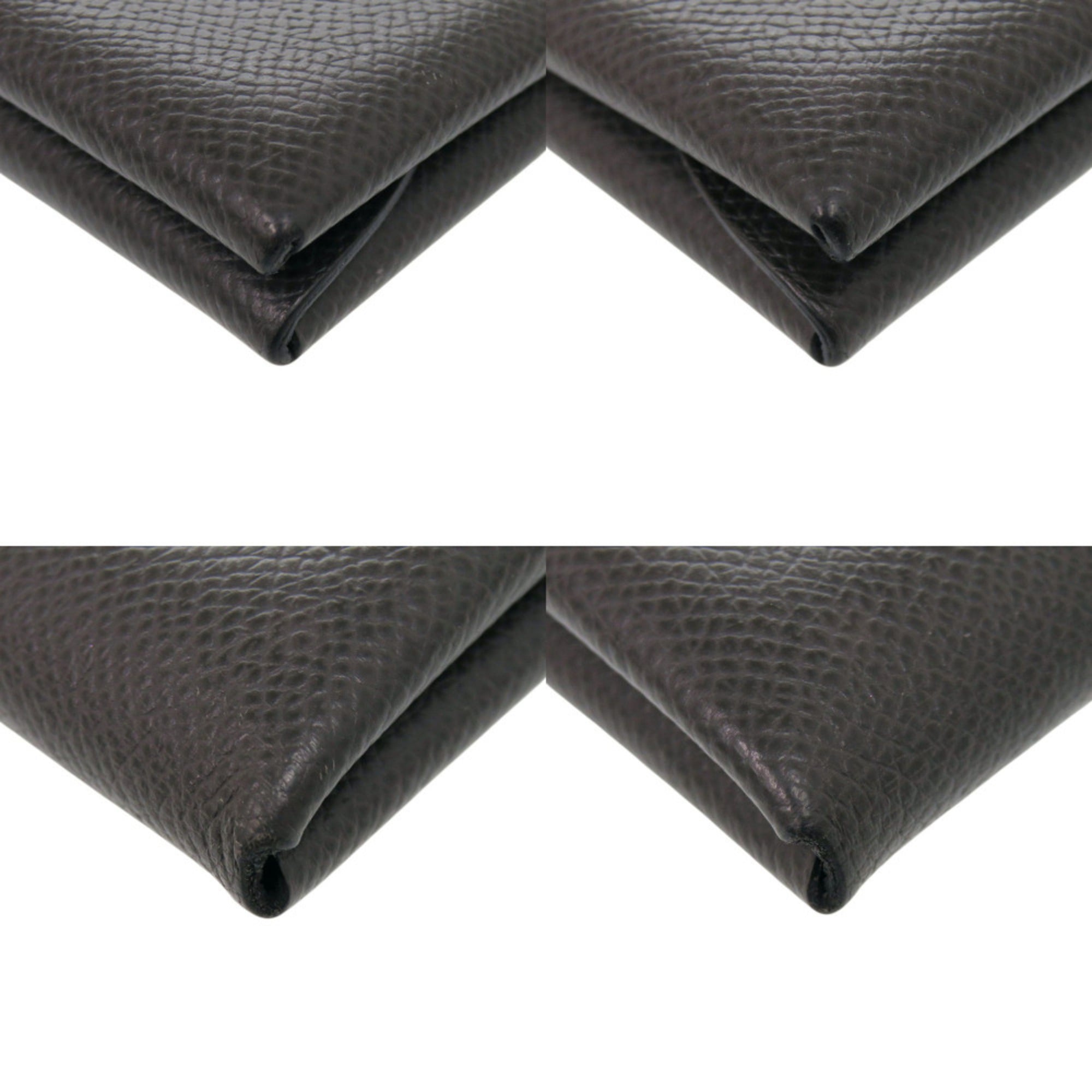Hermes Graphite Epsom Leather Coin Purse/Coin Case (Pre-Owned)