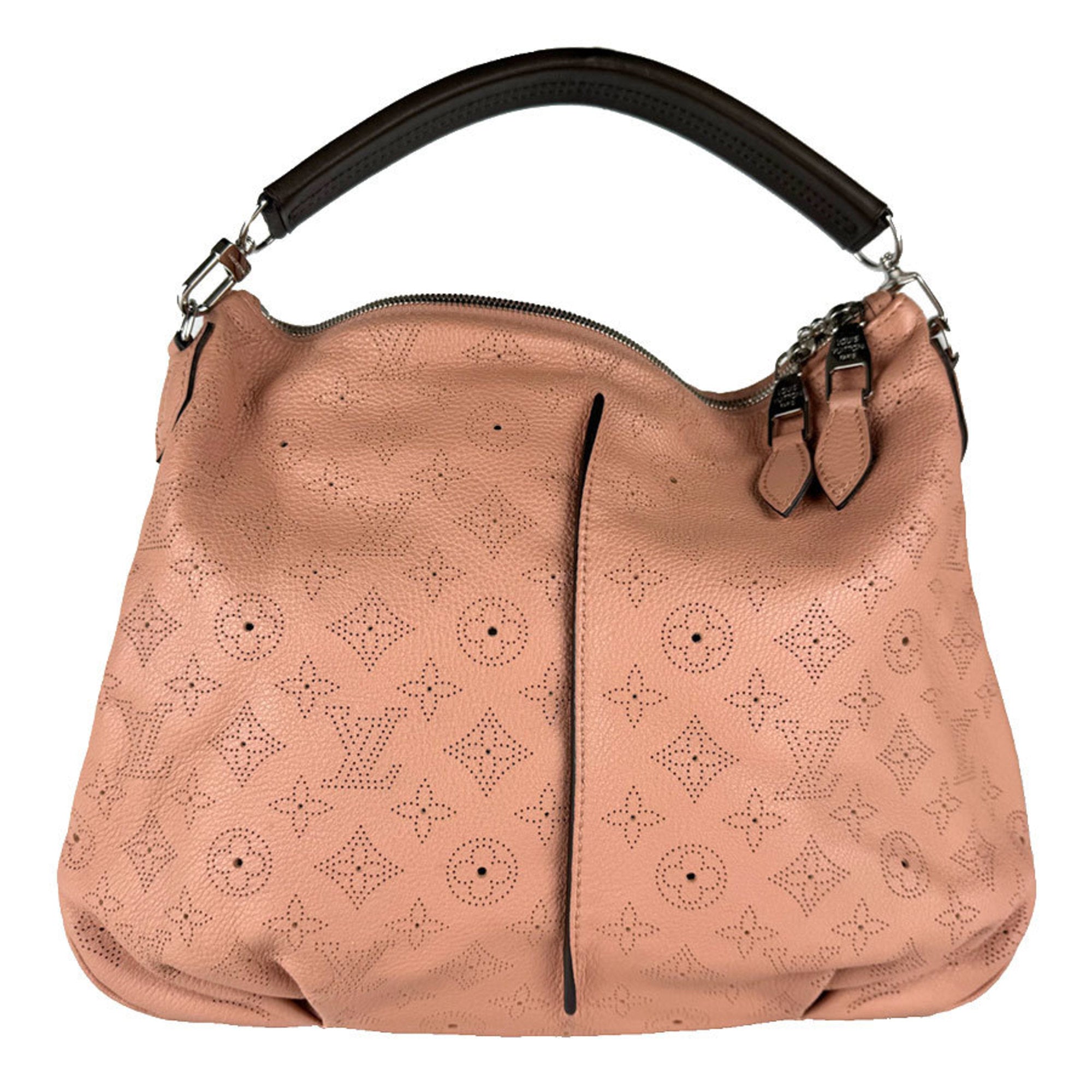 Louis Vuitton Rose Poudre Mahina Leather Handbag Shoulder Bag (Pre-Owned)