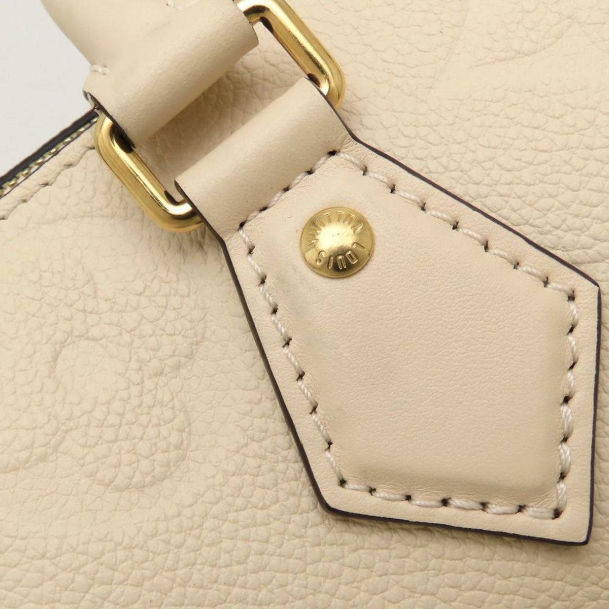 Louis Vuitton Cream Monogram Empreinte Handbag (Pre-Owned)