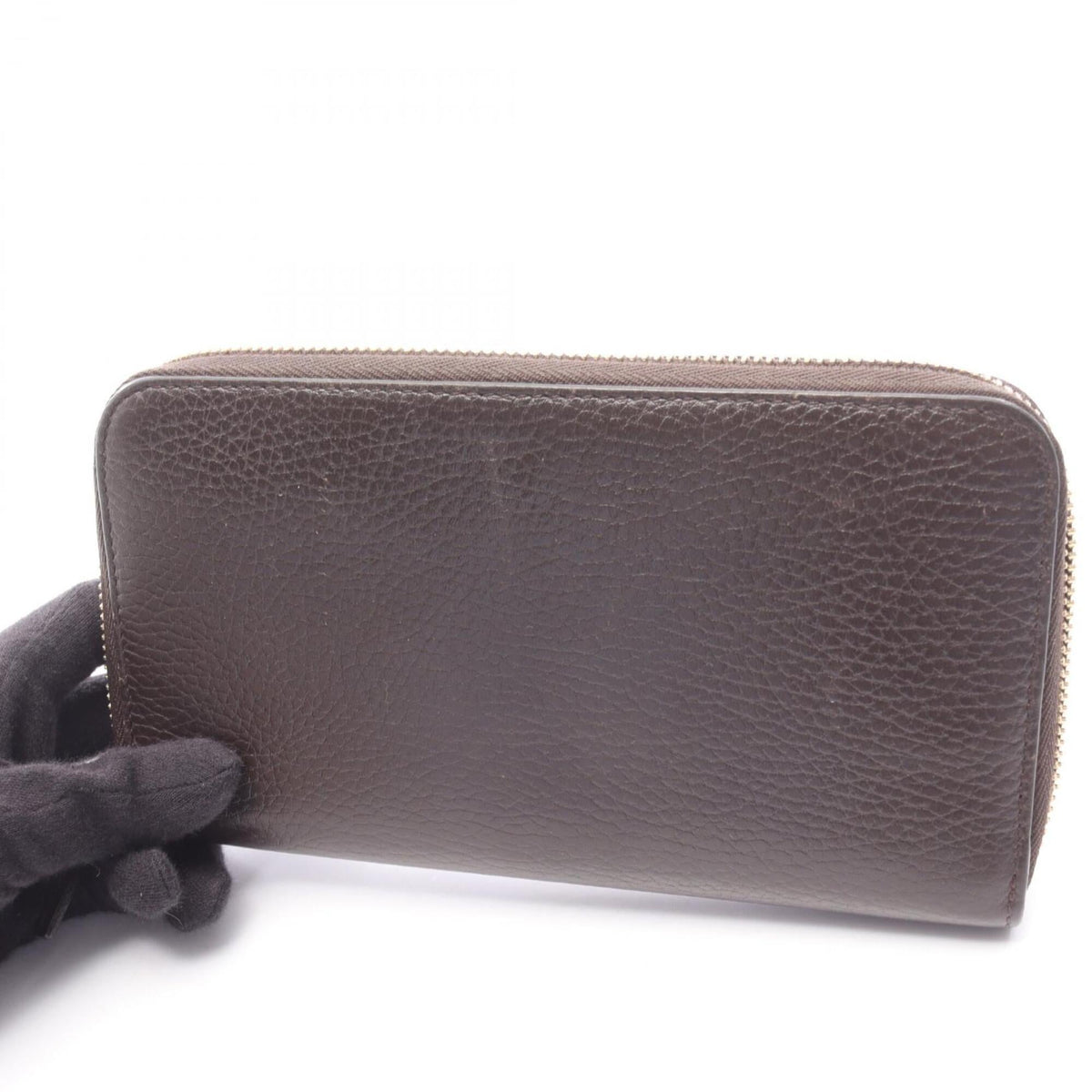 Gucci Brown Leather Long Wallet (Bi-Fold) (Pre-Owned)