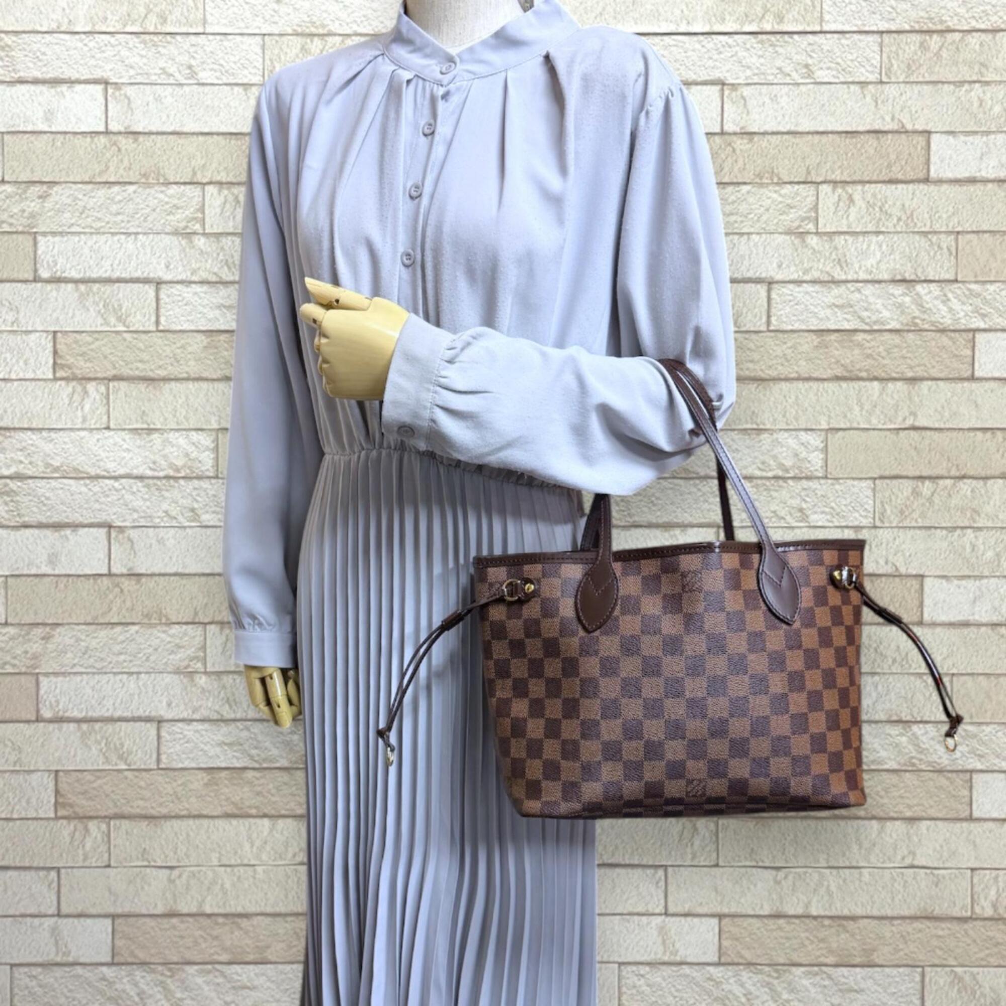 Louis Vuitton Damier Brown Damier Canvas Tote Bag (Pre-Owned)