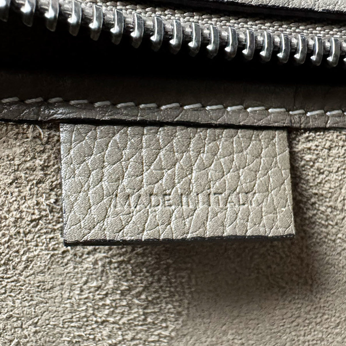 Celine Grayish Leather Handbag Shoulder Bag (Pre-Owned)