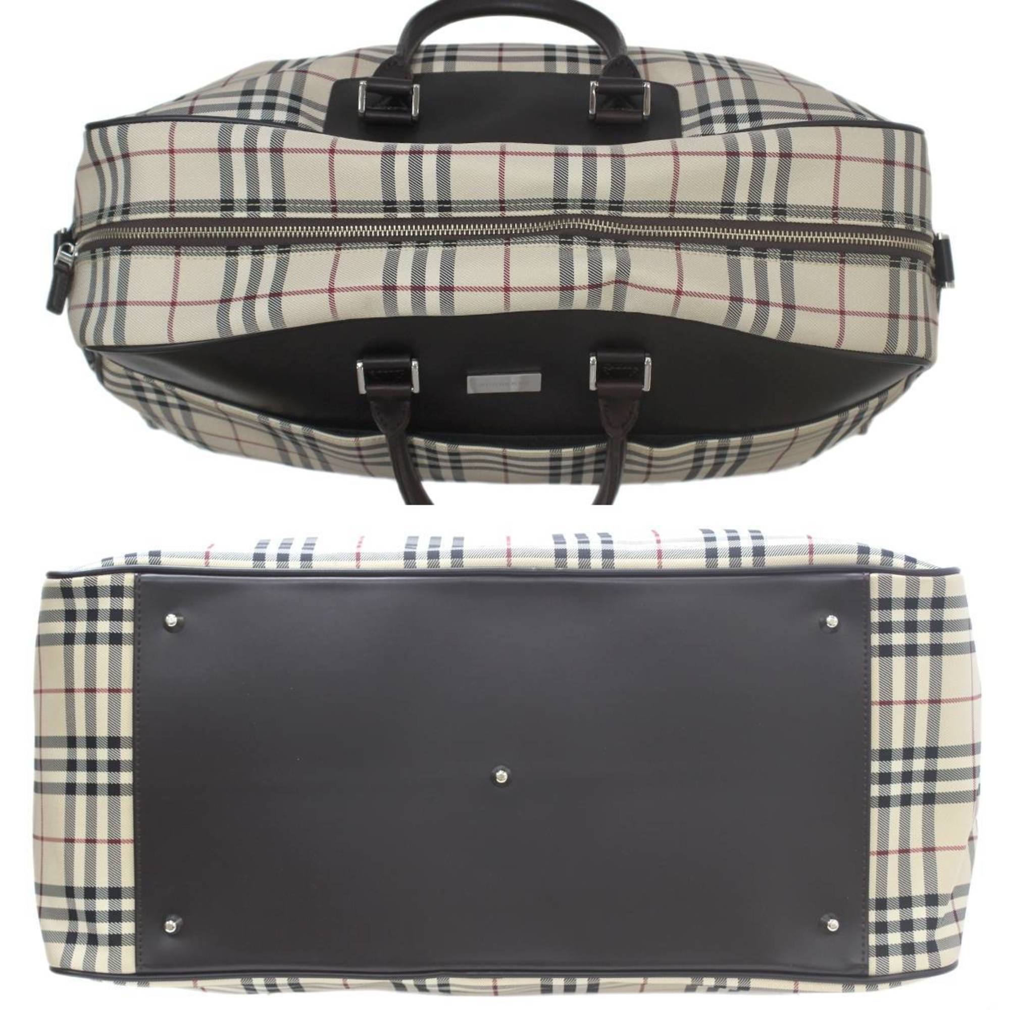 Burberry Beige Boston Bag (Pre-Owned)