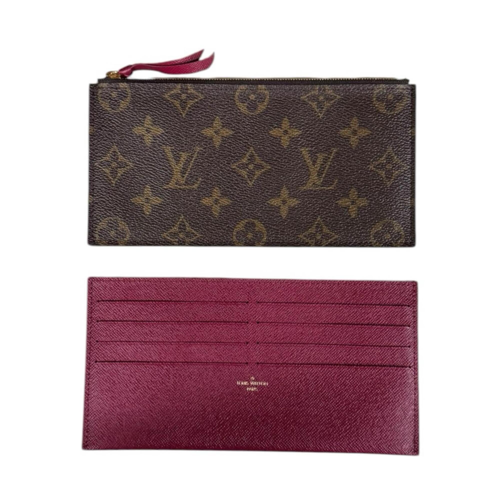 Louis Vuitton Brown Fuchsia Monogram Canvas Pochette Shoulder Bag (Pre-Owned)
