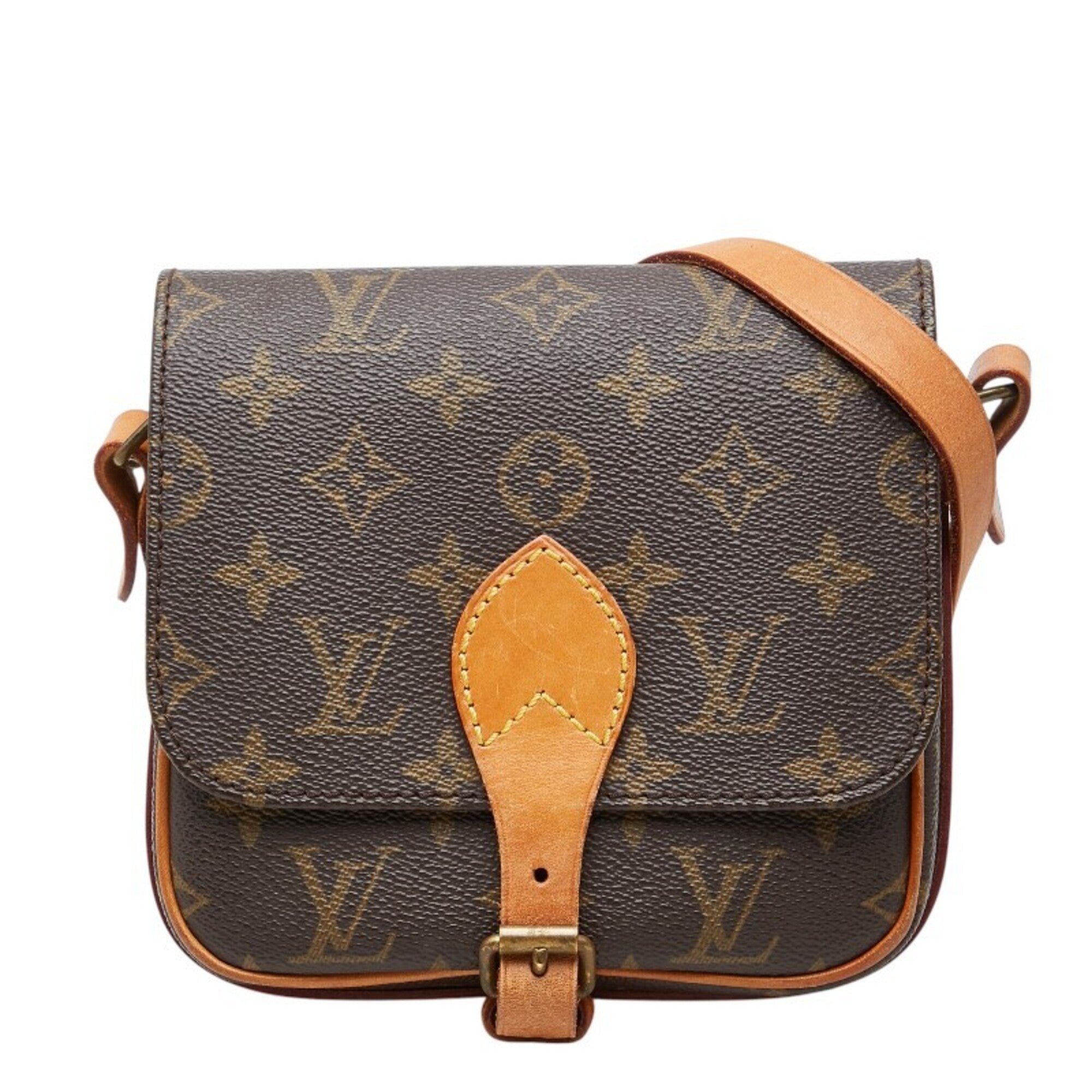Louis Vuitton Brown Pvc Leather Shoulder Bag (Pre-Owned)