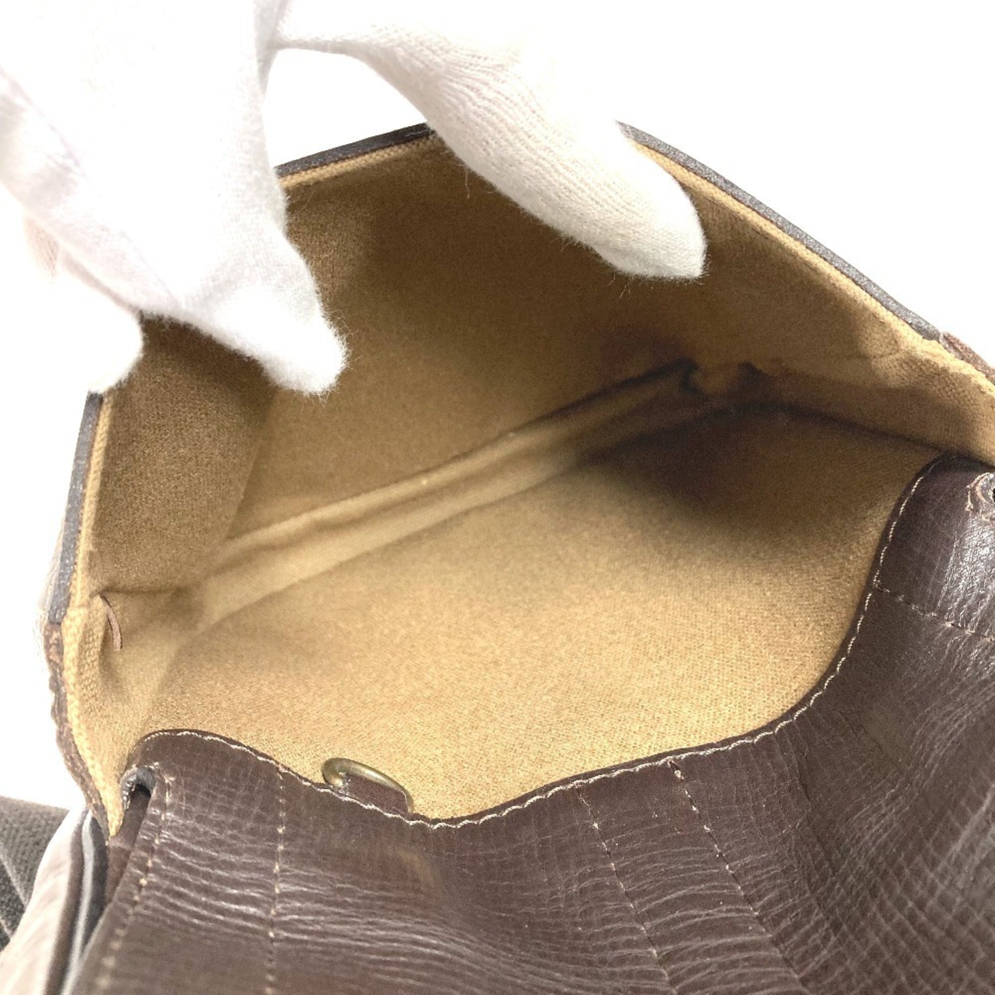 Louis Vuitton Brown Coffee Utah Leather Leather Pochette Shoulder Bag (Pre-Owned)