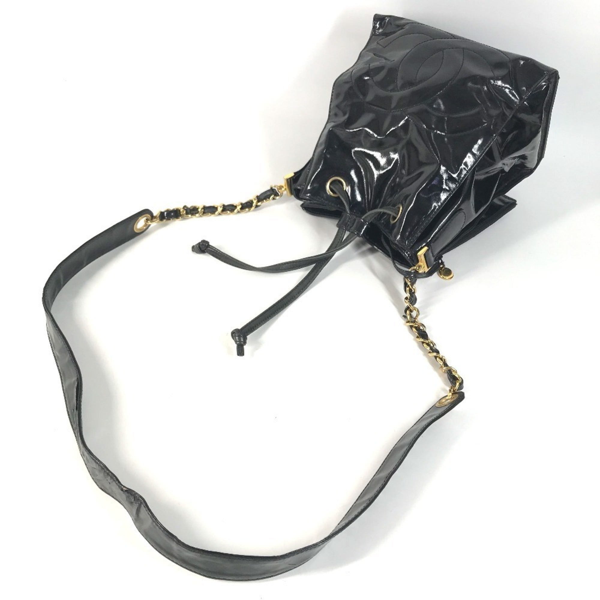 Chanel Black Handbag Pouch Shoulder Bag (Pre-Owned)