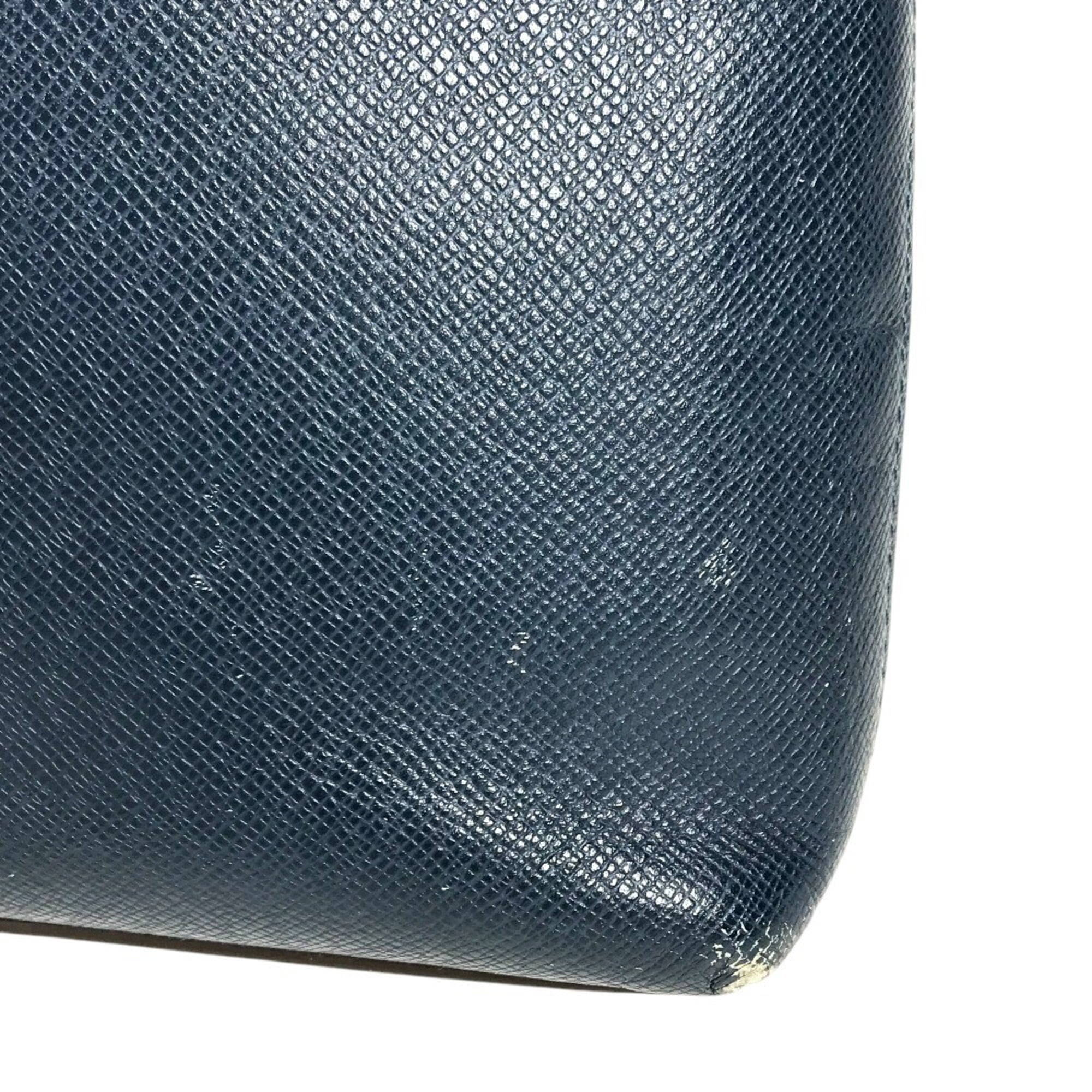Louis Vuitton Navy Taiga Leather Handbag Messenger Bag Shoulder Bag (Pre-Owned)