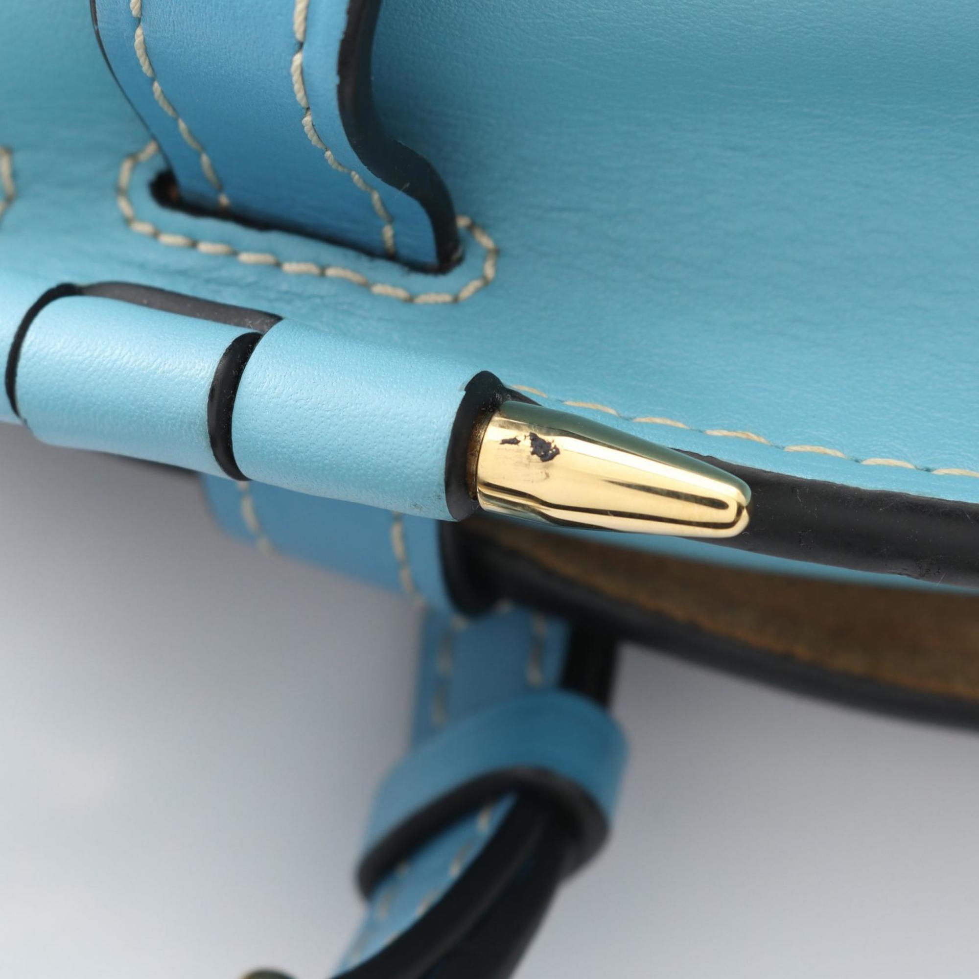 Loewe Black Blue Leather Shoulder Bag (Pre-Owned)