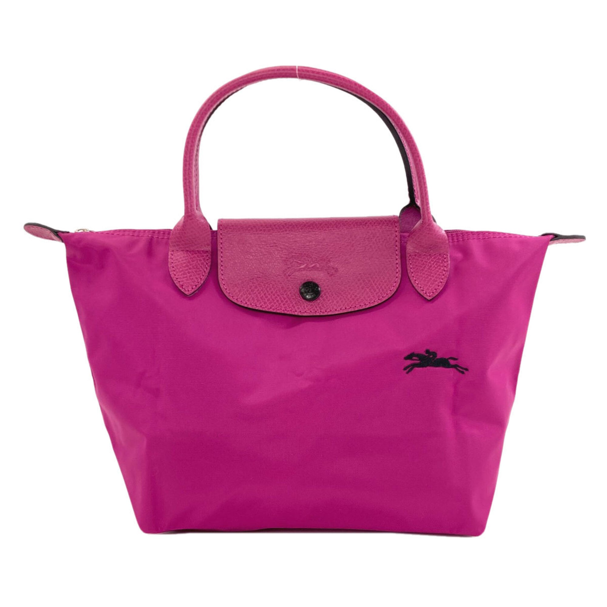 Longchamp Le Pliage Purple Nylon Handbag (Pre-Owned)