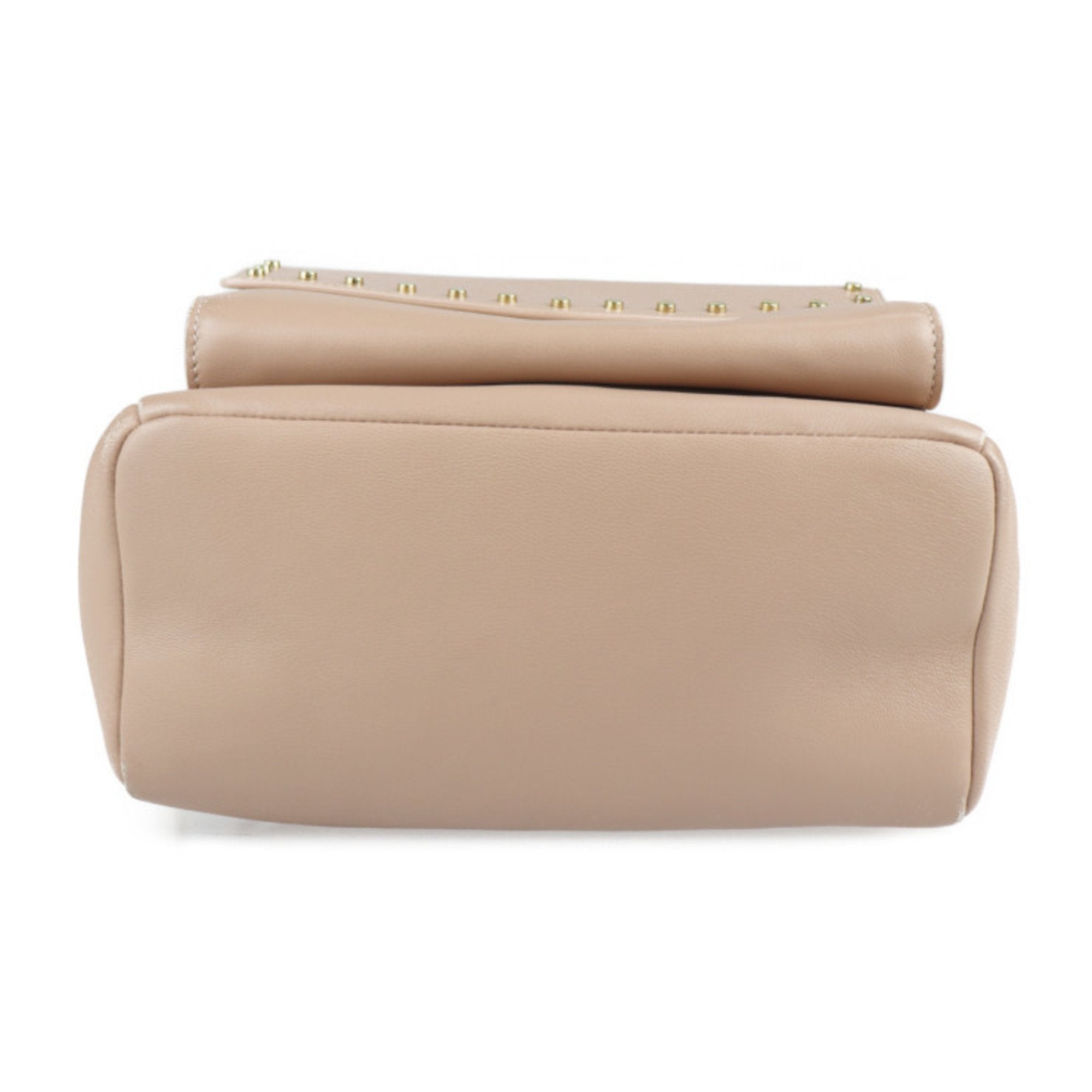 Jimmy Choo Pink Beige Leather Handbag Shoulder Bag (Pre-Owned)