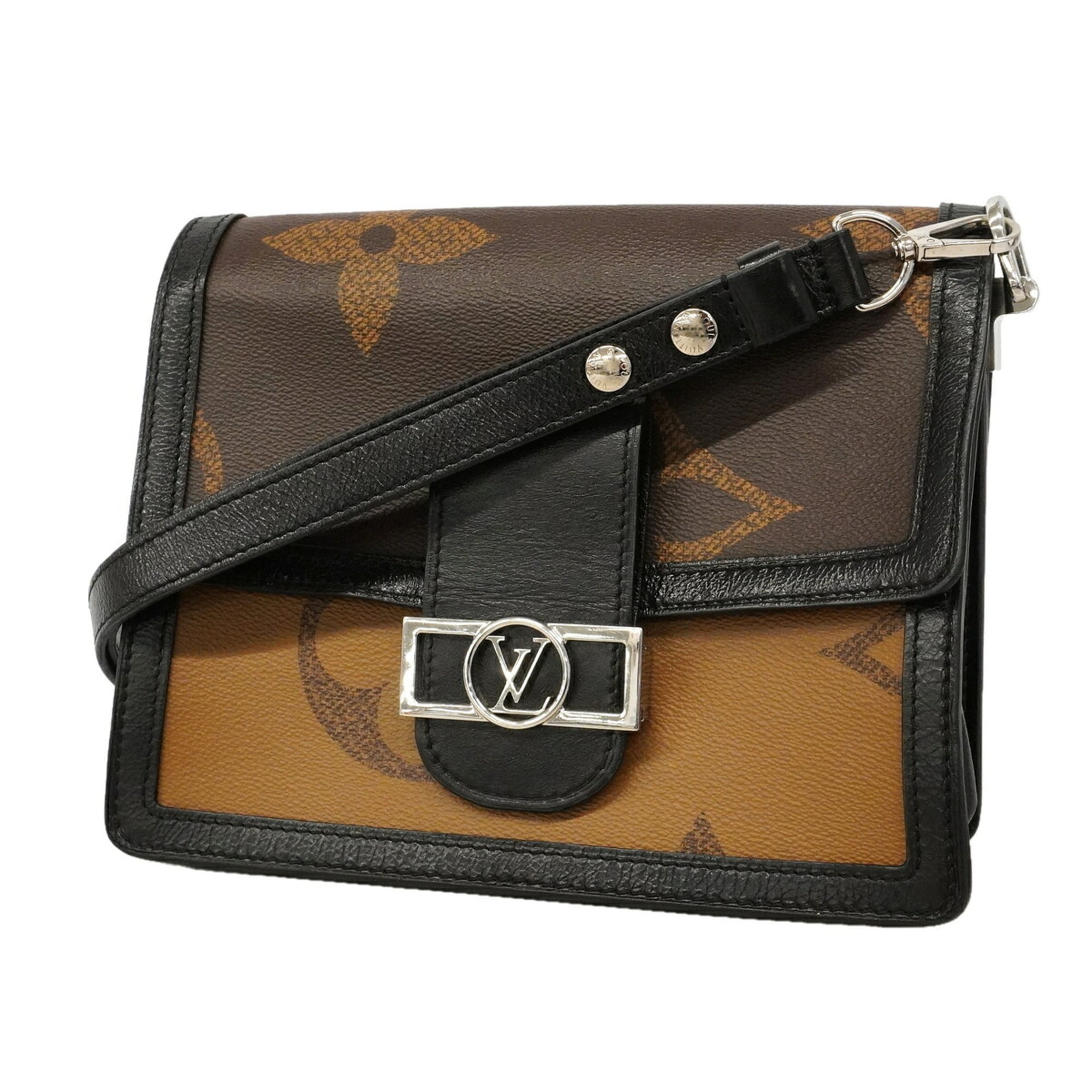 Louis Vuitton Black Brown Shoulder Bag (Pre-Owned)