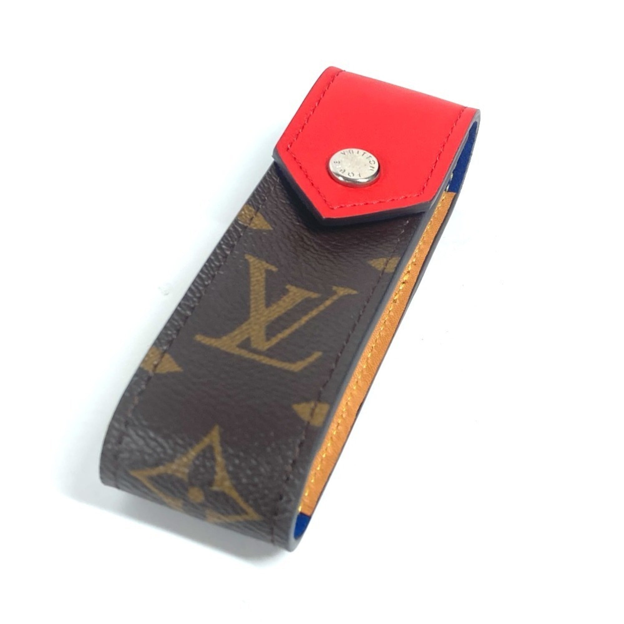 Louis Vuitton Brown Red Color Monogram Pouch (Pre-Owned)