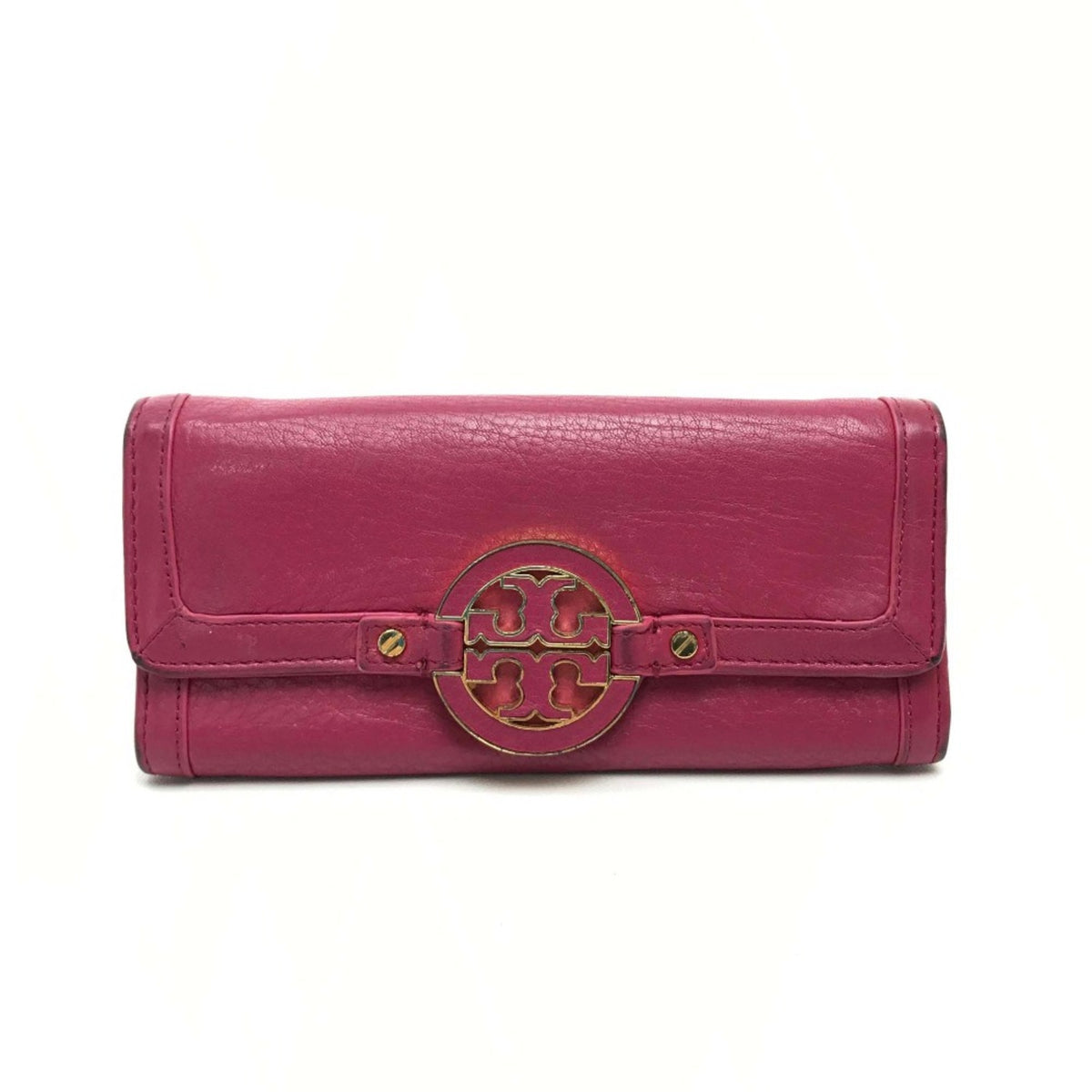 Tory Burch Pink Leather Wallet (Bi-Fold) (Pre-Owned)