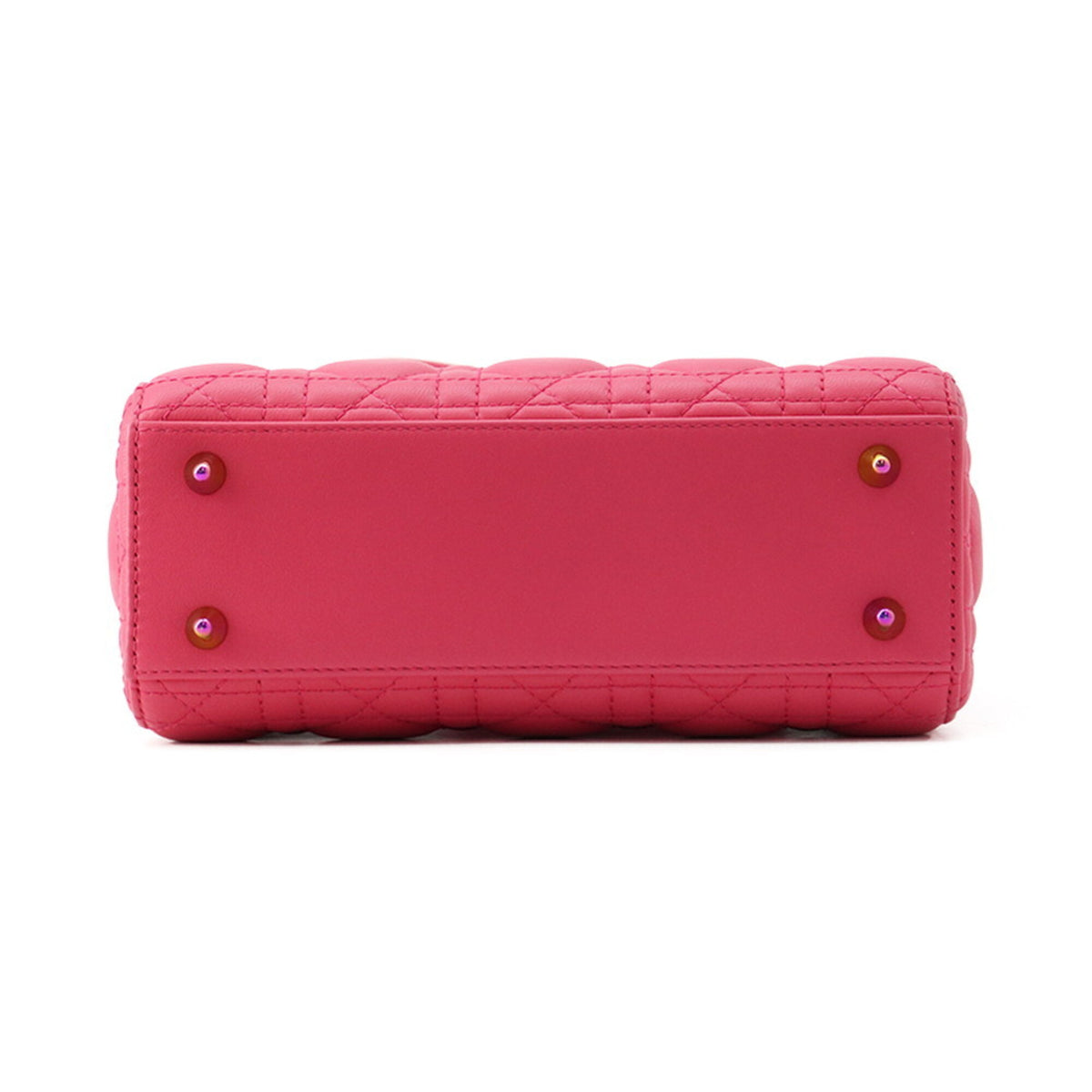 Christian Dior Lady Dior Pink Leather Handbag (Pre-Owned)
