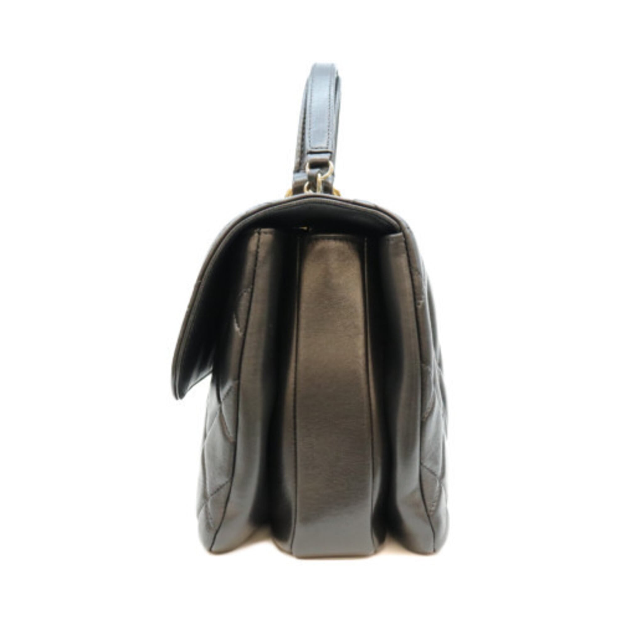 Chanel Black Leather Shoulder Bag (Pre-Owned)