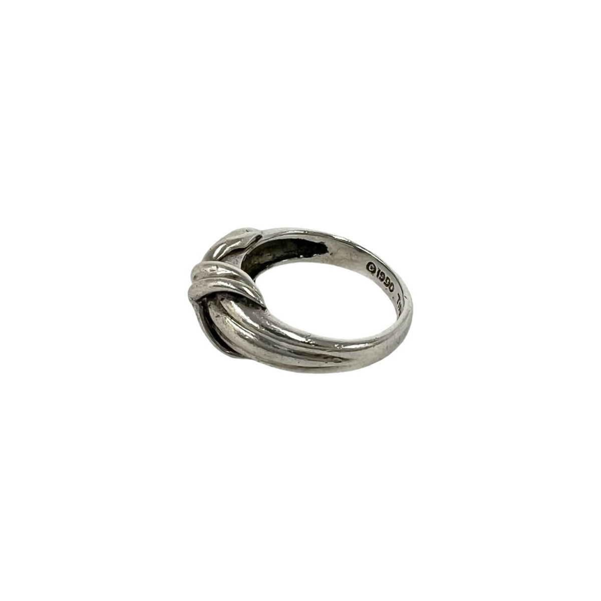 Tiffany Silver Silver 925 Band Ring (Pre-Owned)