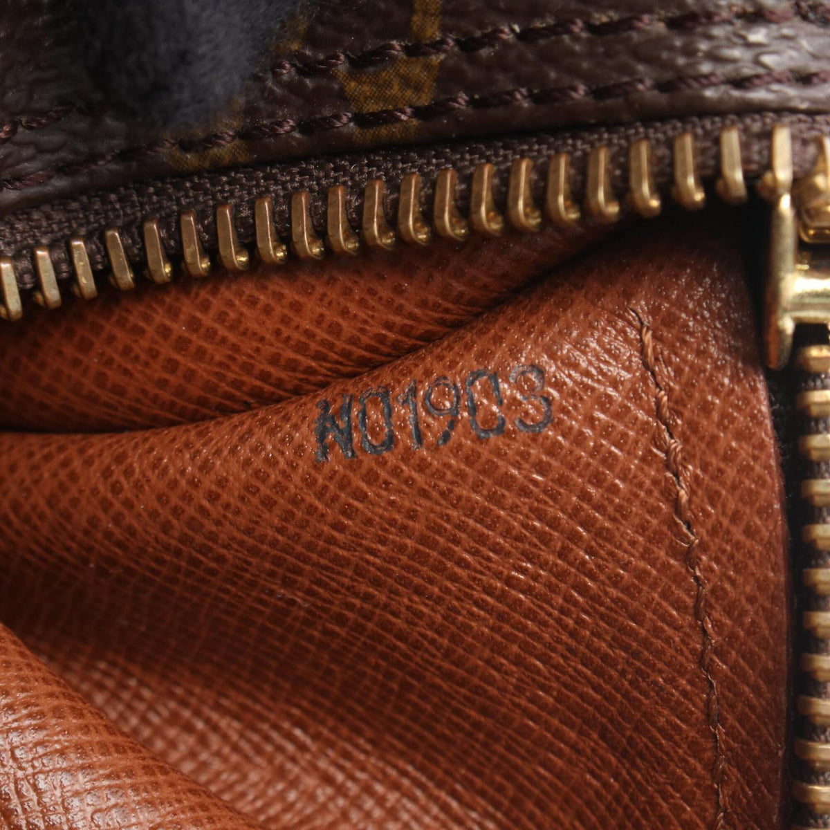 Louis Vuitton Brown Monogram Coated Canvas Leather Handbag (Pre-Owned)