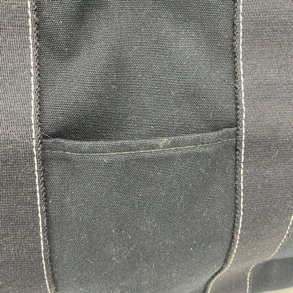 Hermes Black Canvas Tote Bag (Pre-Owned)