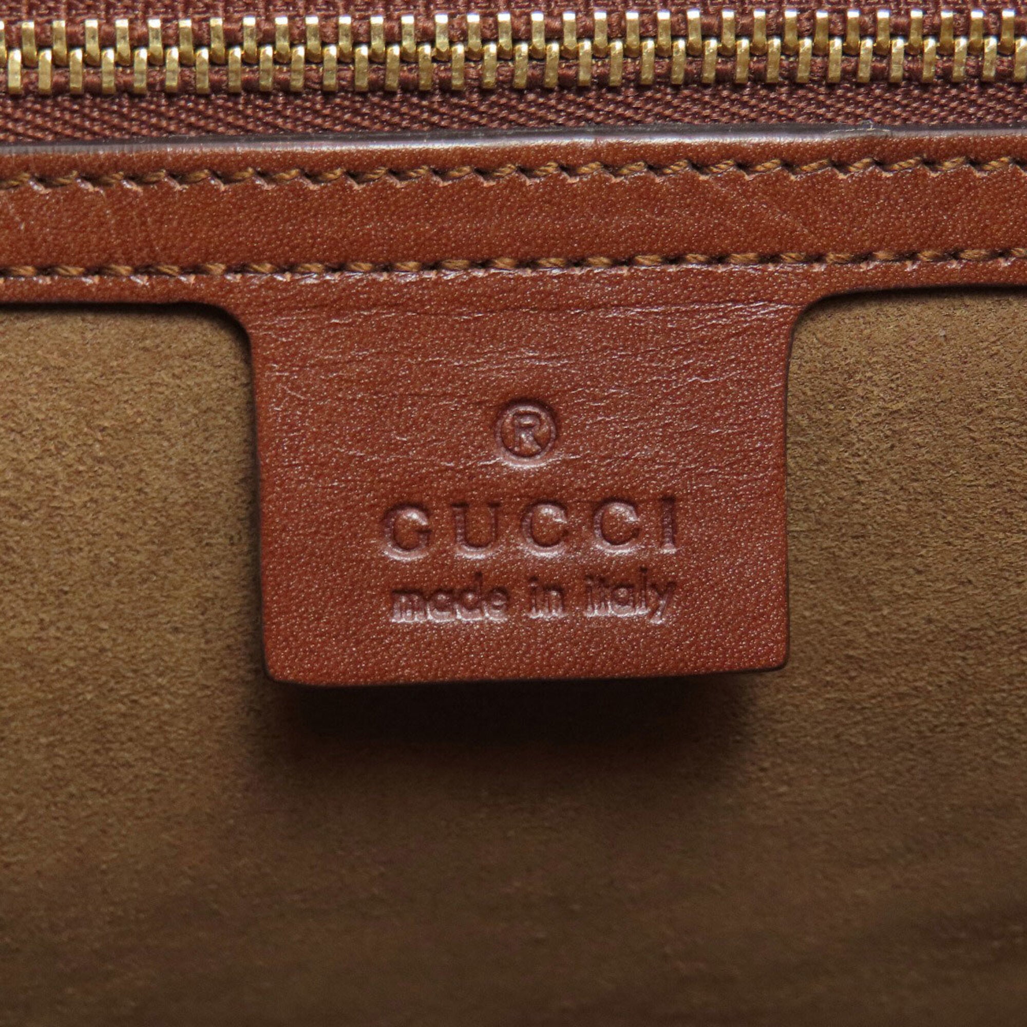 Gucci Brown Pvc Handbag (Pre-Owned)
