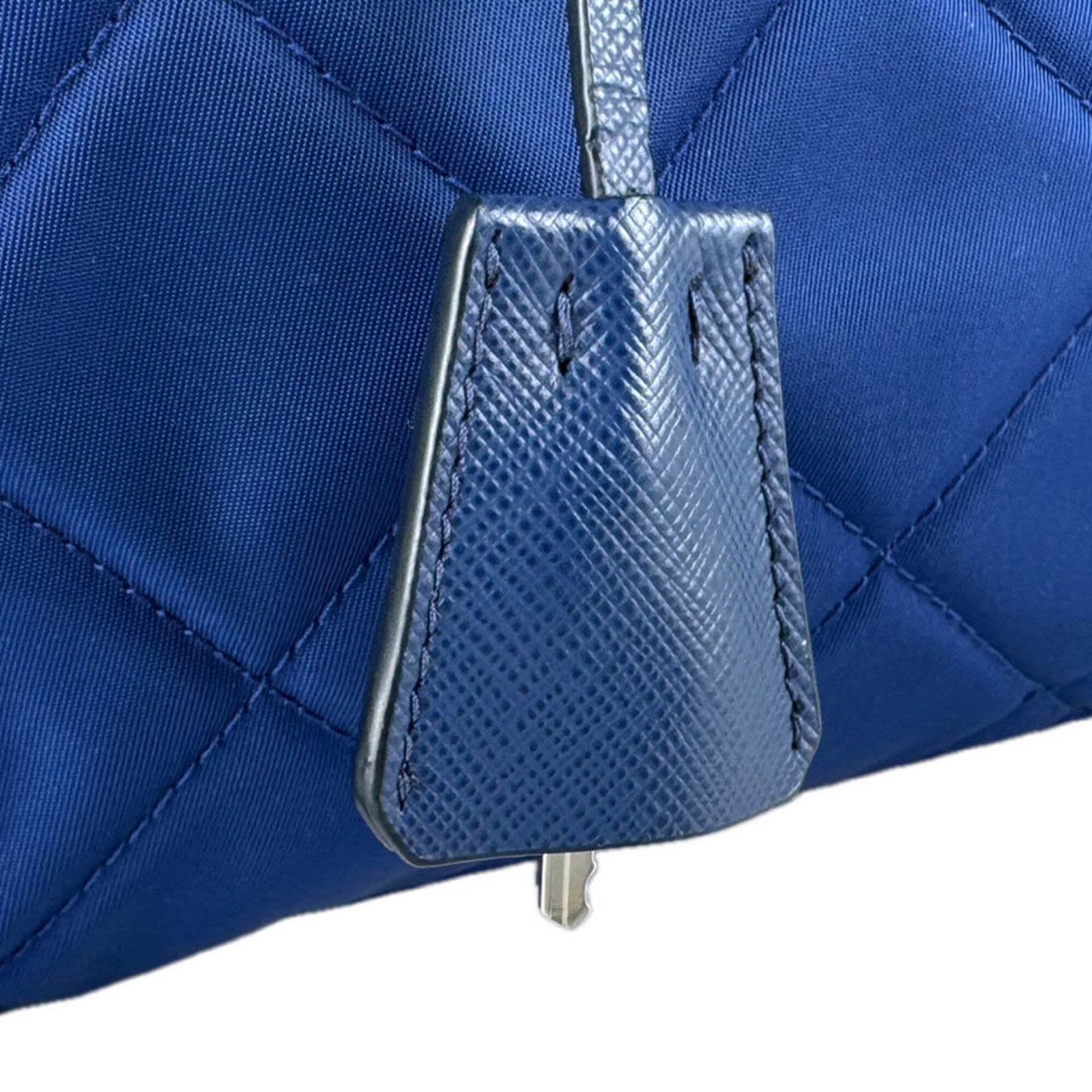 Prada Dark Blue Nylon Shoulder Bag (Pre-Owned)