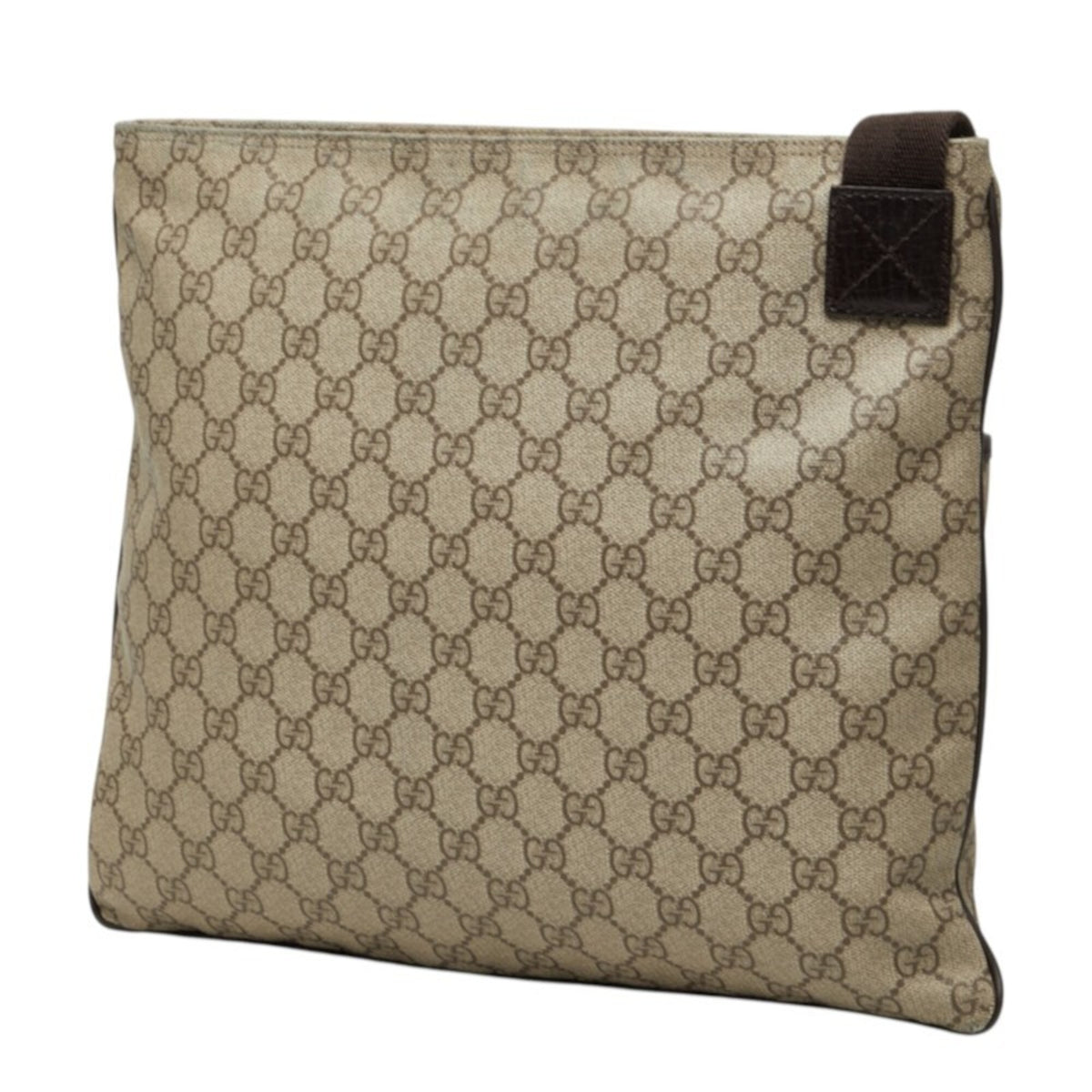 Gucci Beige Brown Pvc Leather Shoulder Bag (Pre-Owned)