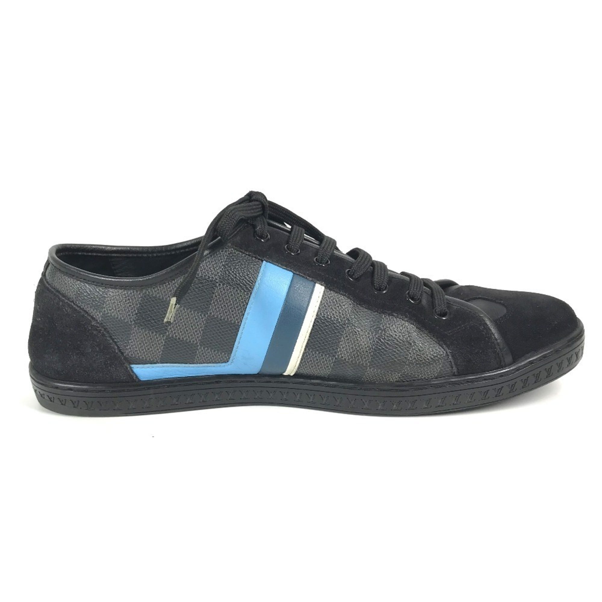 Louis Vuitton Black Blue Sneakers (Pre-Owned)