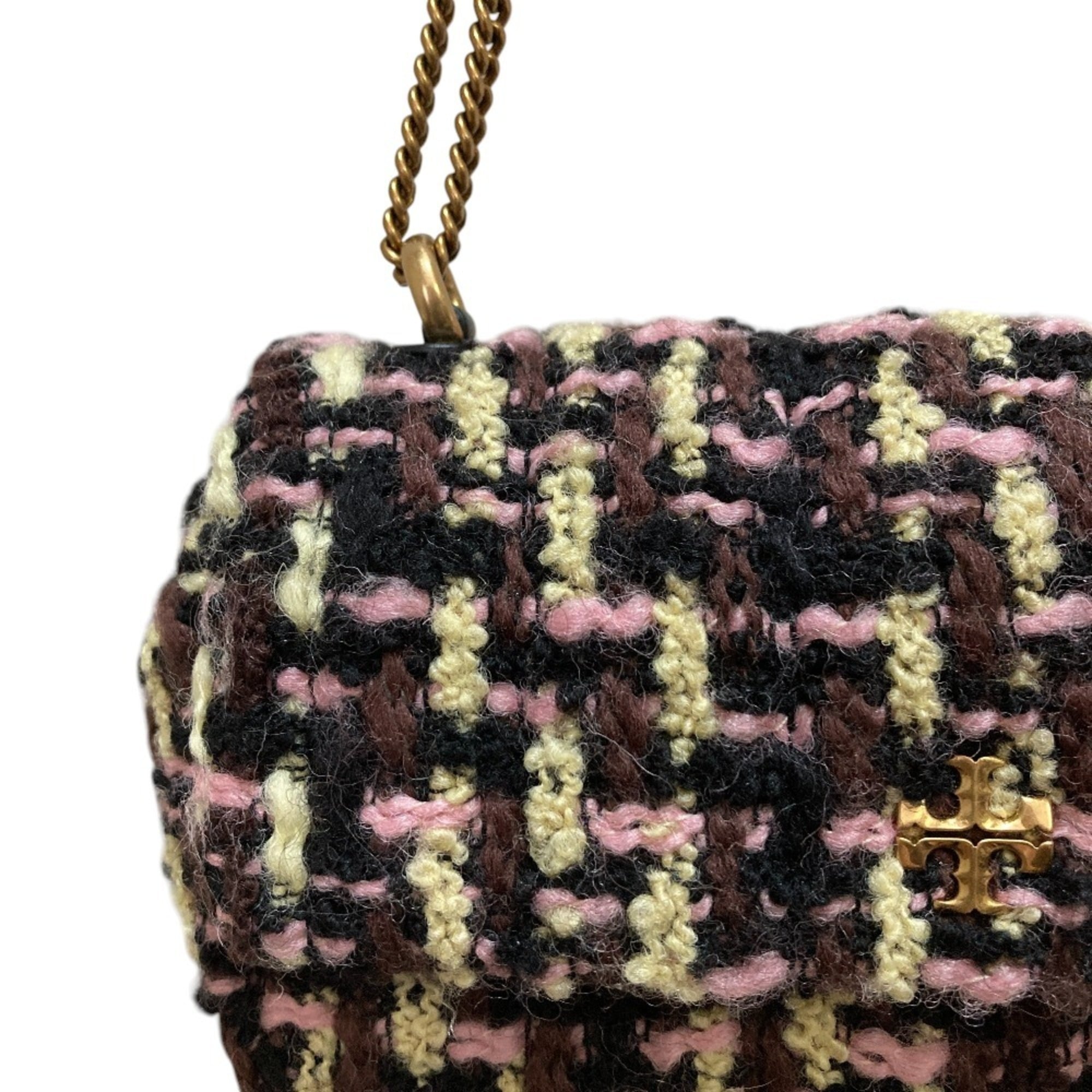 Tory Burch Multi-Color Tweed Shoulder Bag (Pre-Owned)