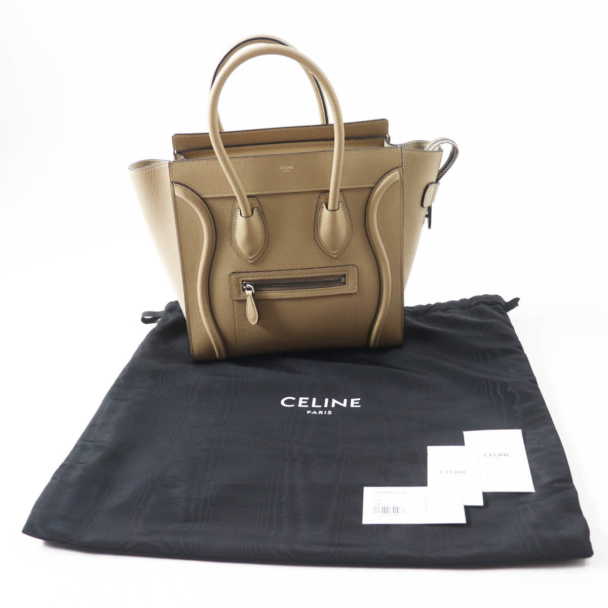 Celine Beige Leather Handbag (Pre-Owned)