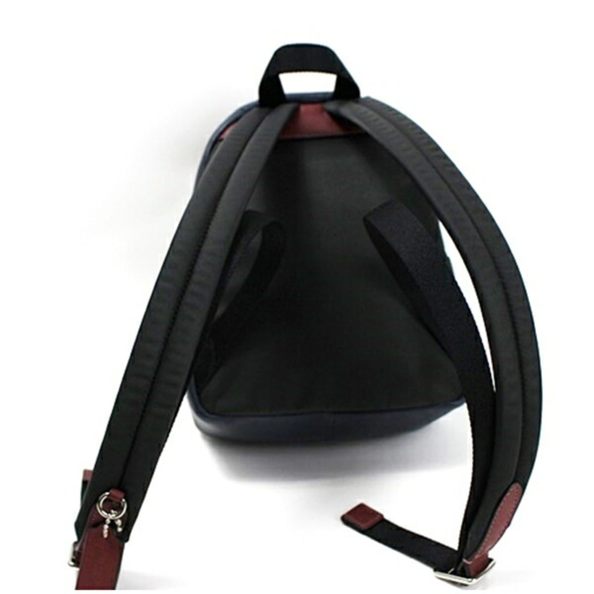 Coach Black Navy Denim Leather Backpack (Pre-Owned)