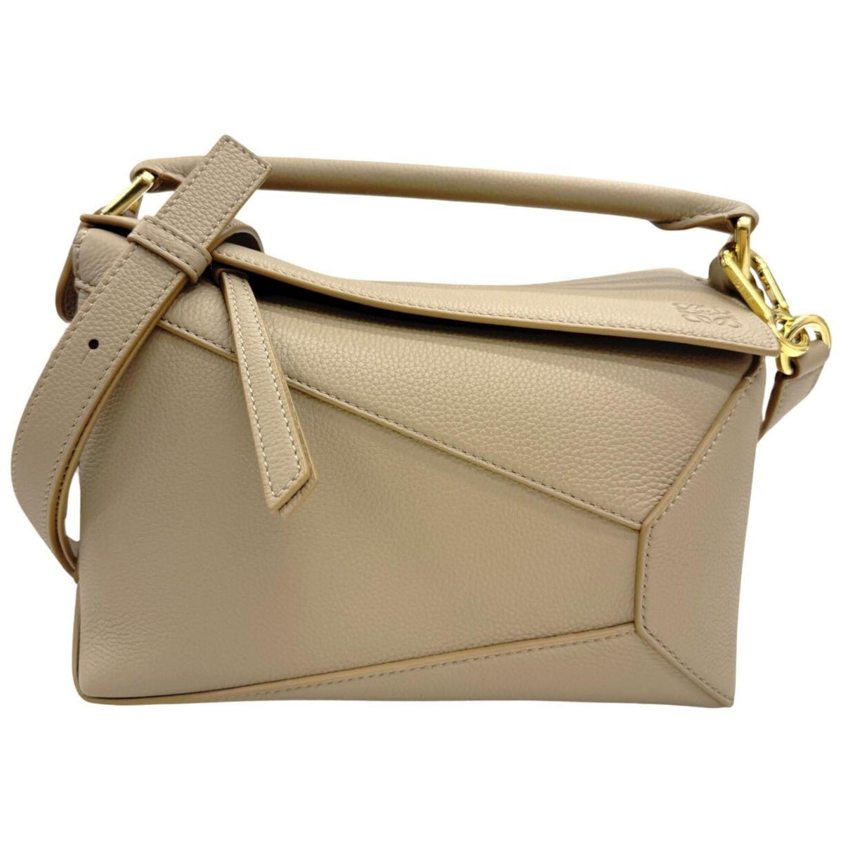 Loewe Sand Leather Handbag Shoulder Bag (Pre-Owned)