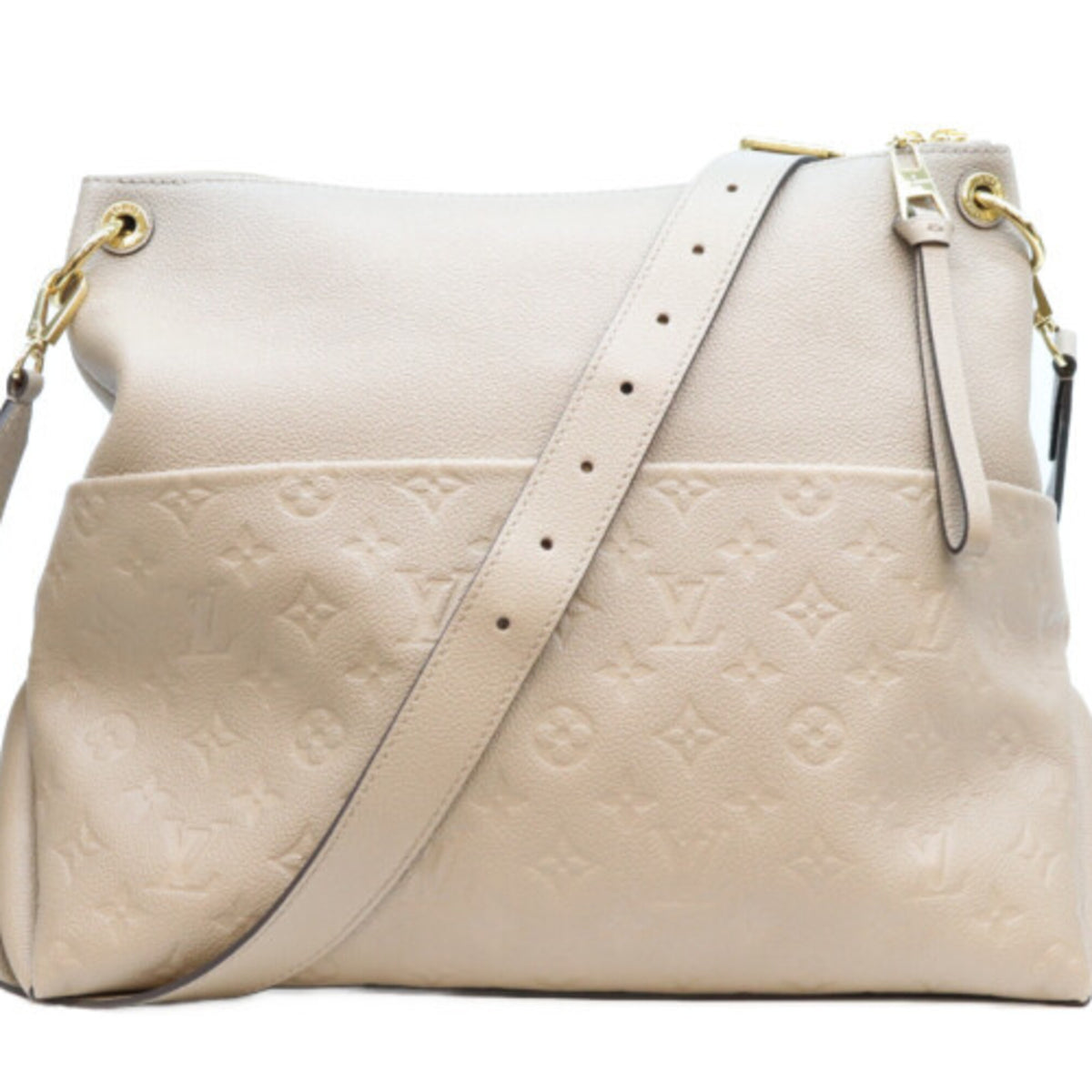 Louis Vuitton Beige Monogram Empreinte Shoulder Bag (Pre-Owned)