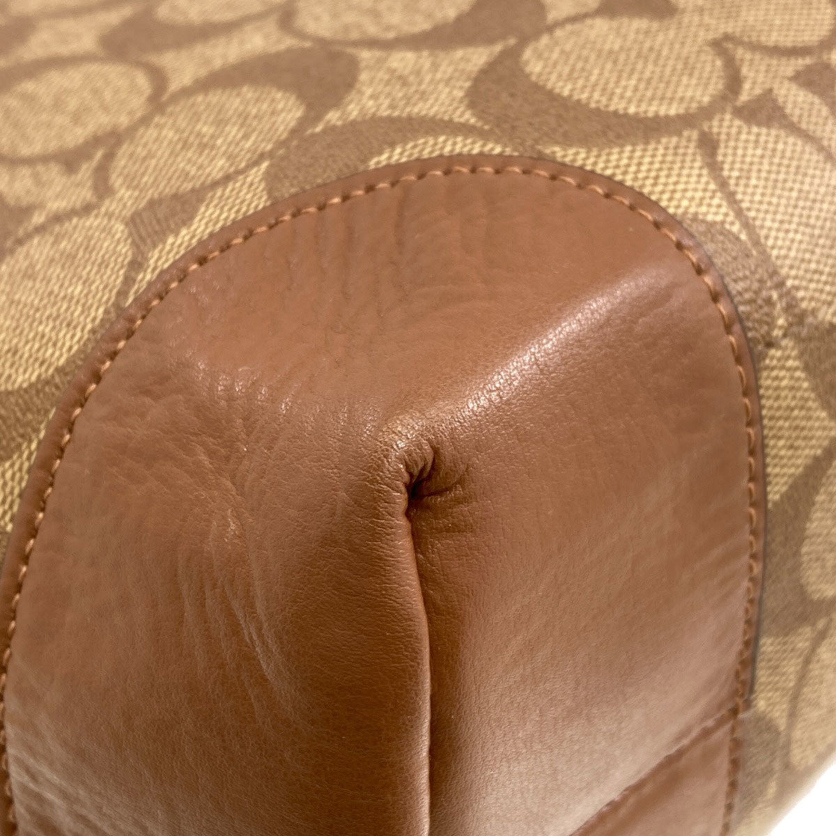 Coach Brown Pvc Tote Bag (Pre-Owned)