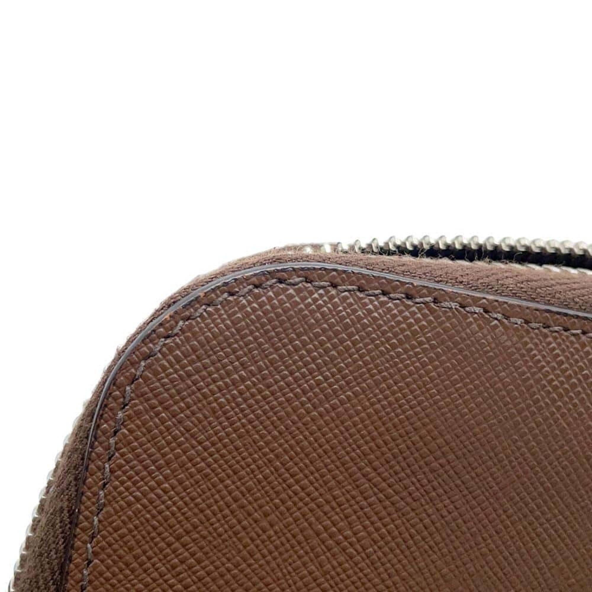 Prada Brown Leather Clutch Bag (Pre-Owned)