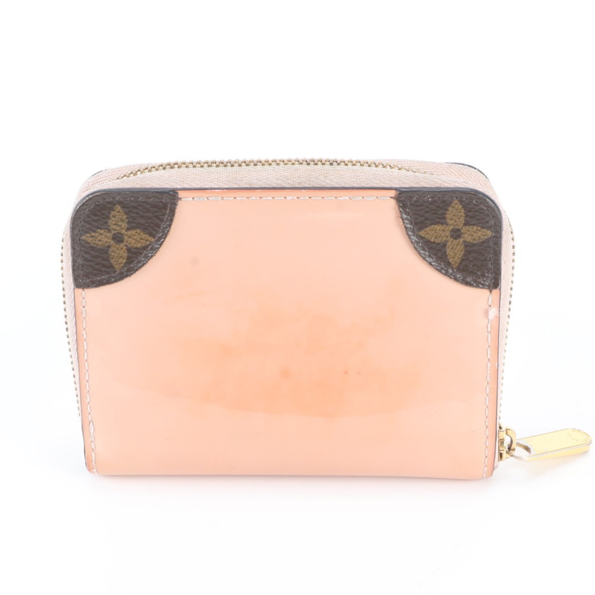 Louis Vuitton Rose Ballerine Leather Coated Canvas Coin Purse/Coin Case (Pre-Owned)