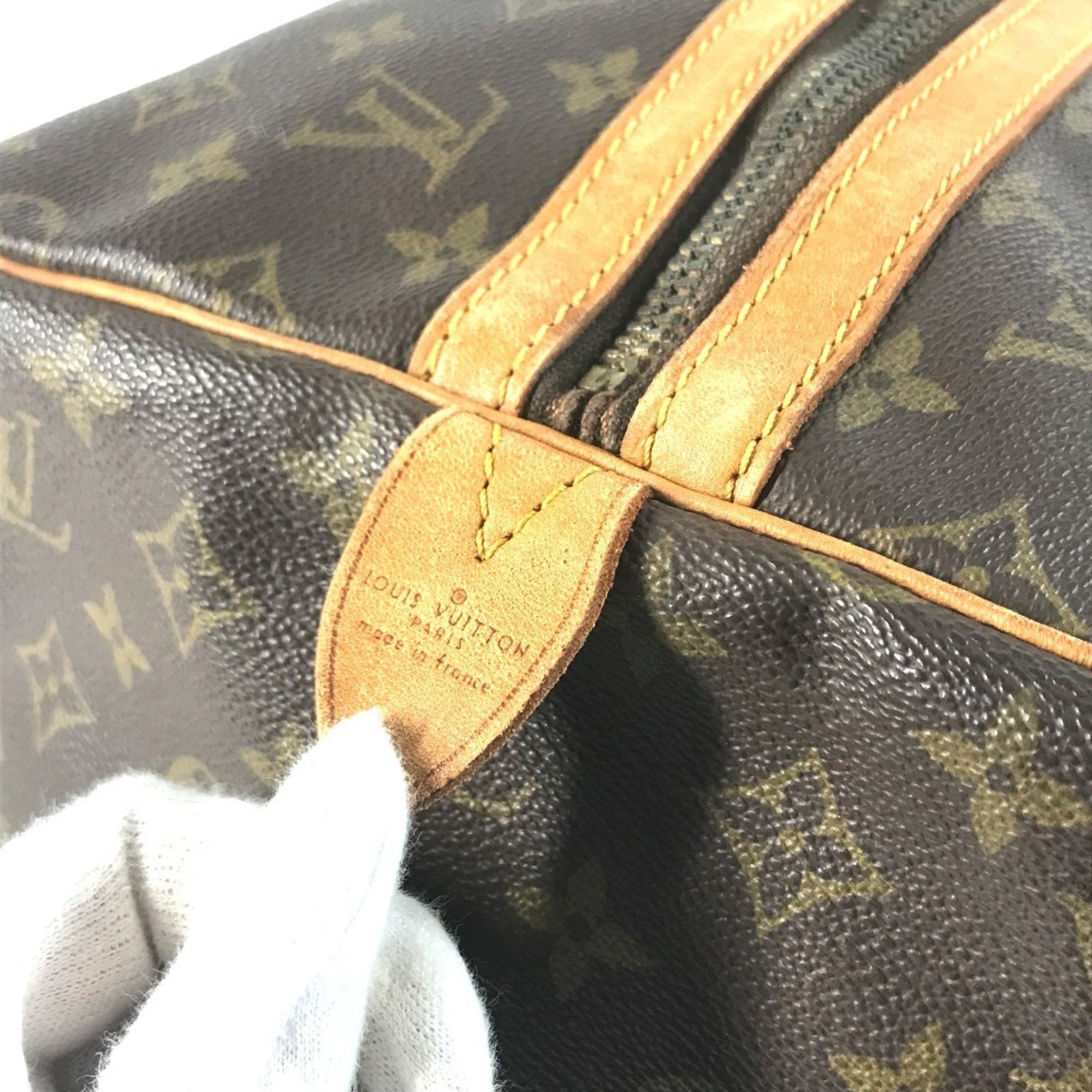 Louis Vuitton Brown Galle Monogram Boston Bag Handbag (Pre-Owned)