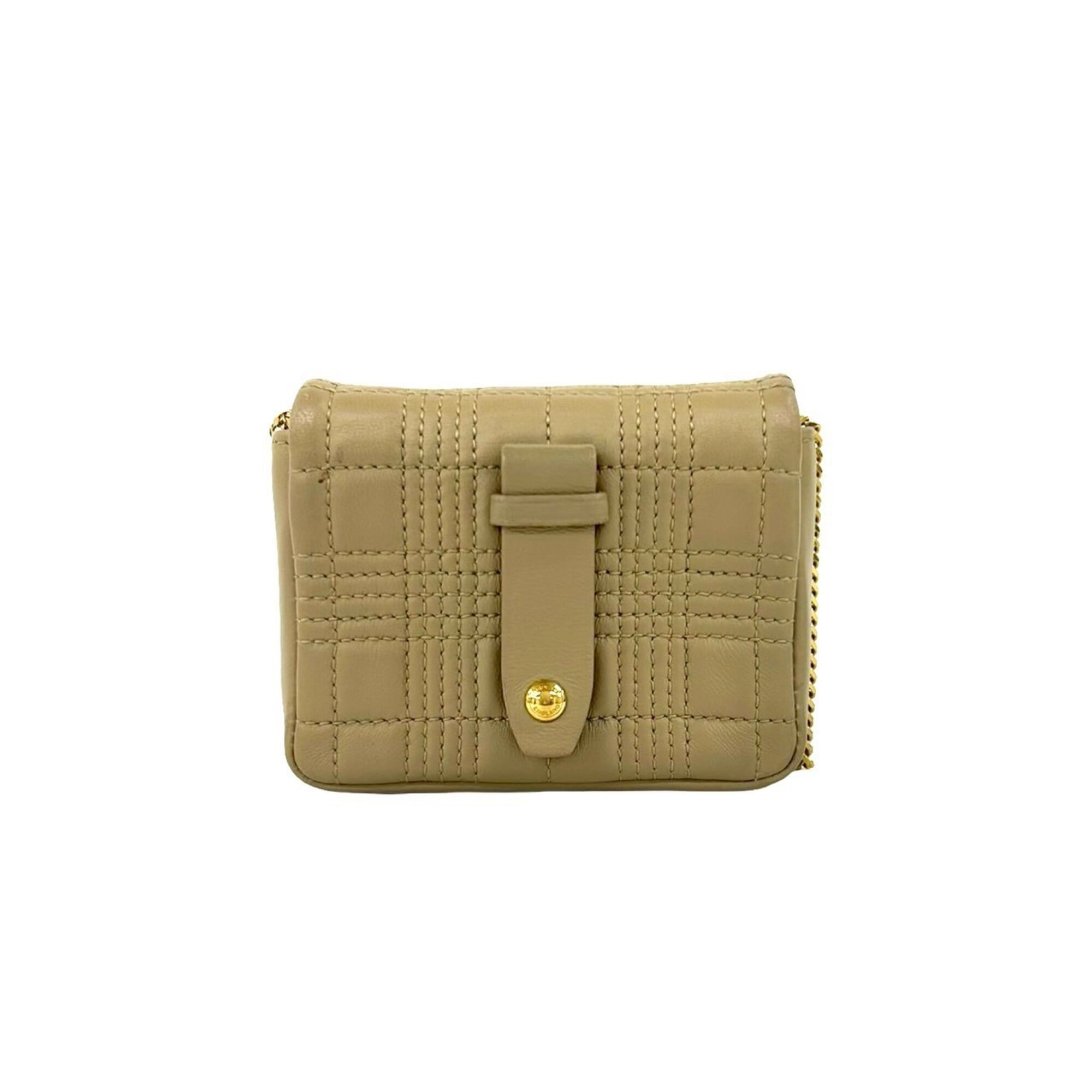 Burberry Beige Leather Pochette Shoulder Bag (Pre-Owned)