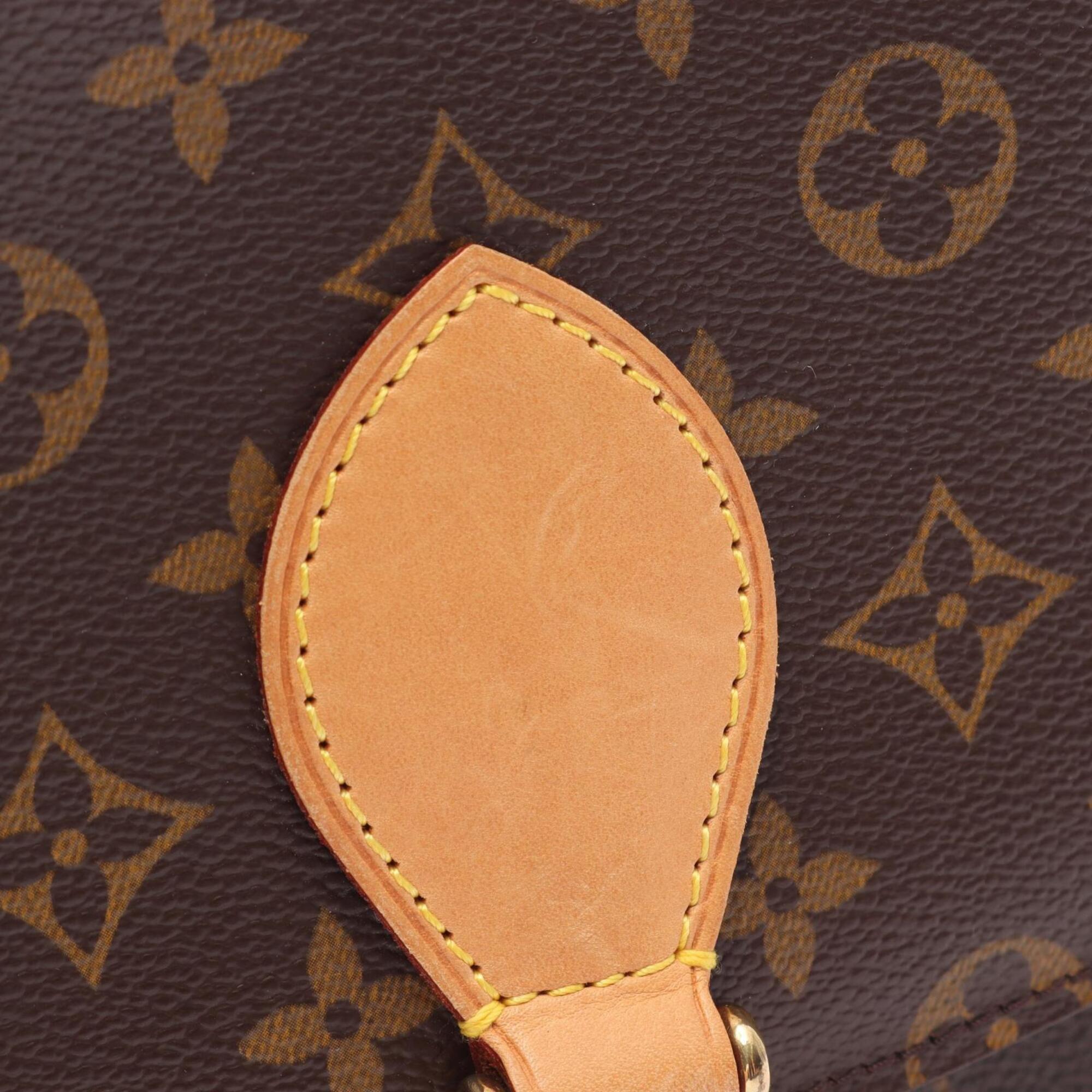 Louis Vuitton Brown Monogram Leather Coated Canvas Handbag Shoulder Bag (Pre-Owned)