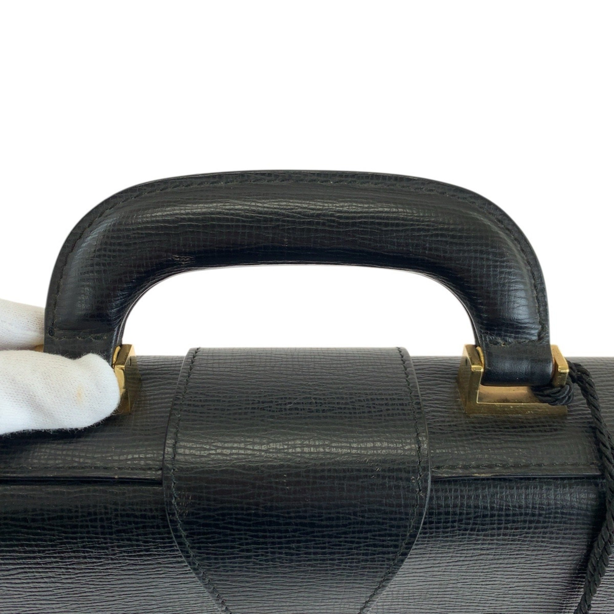Loewe Black Leather Briefcase (Pre-Owned)