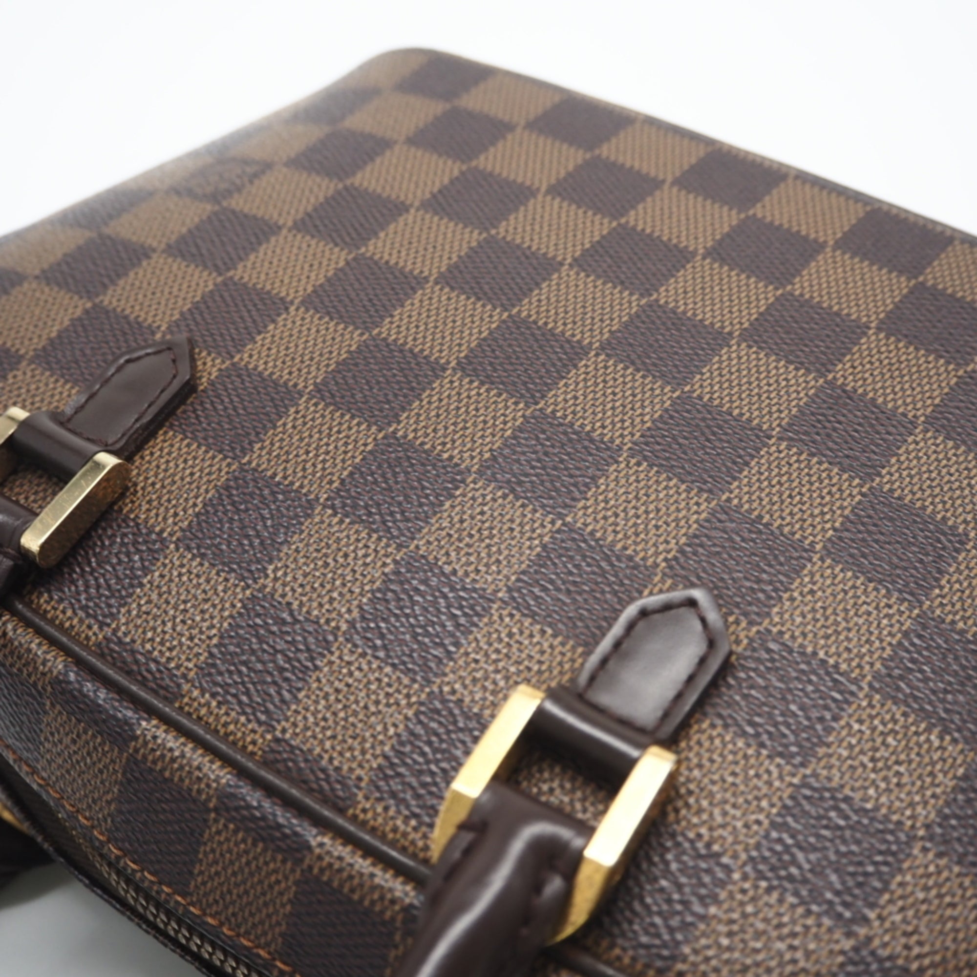 Louis Vuitton Brown Coated Canvas Leather Handbag (Pre-Owned)