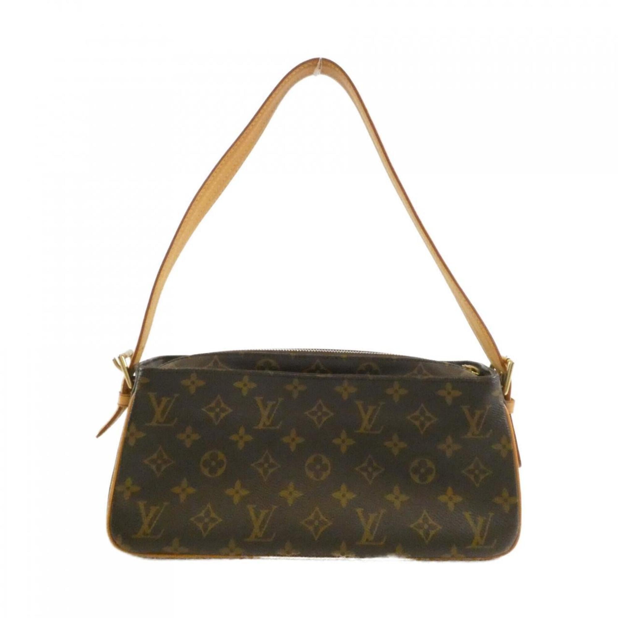 Louis Vuitton Marron Coated Canvas Shoulder Bag (Pre-Owned)