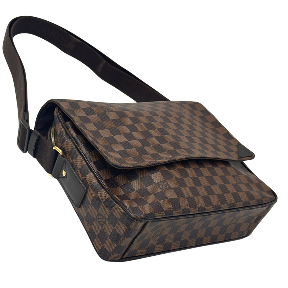 Louis Vuitton Brown Damier Canvas Ebene Damier Canvas Handbag Shoulder Bag (Pre-Owned)