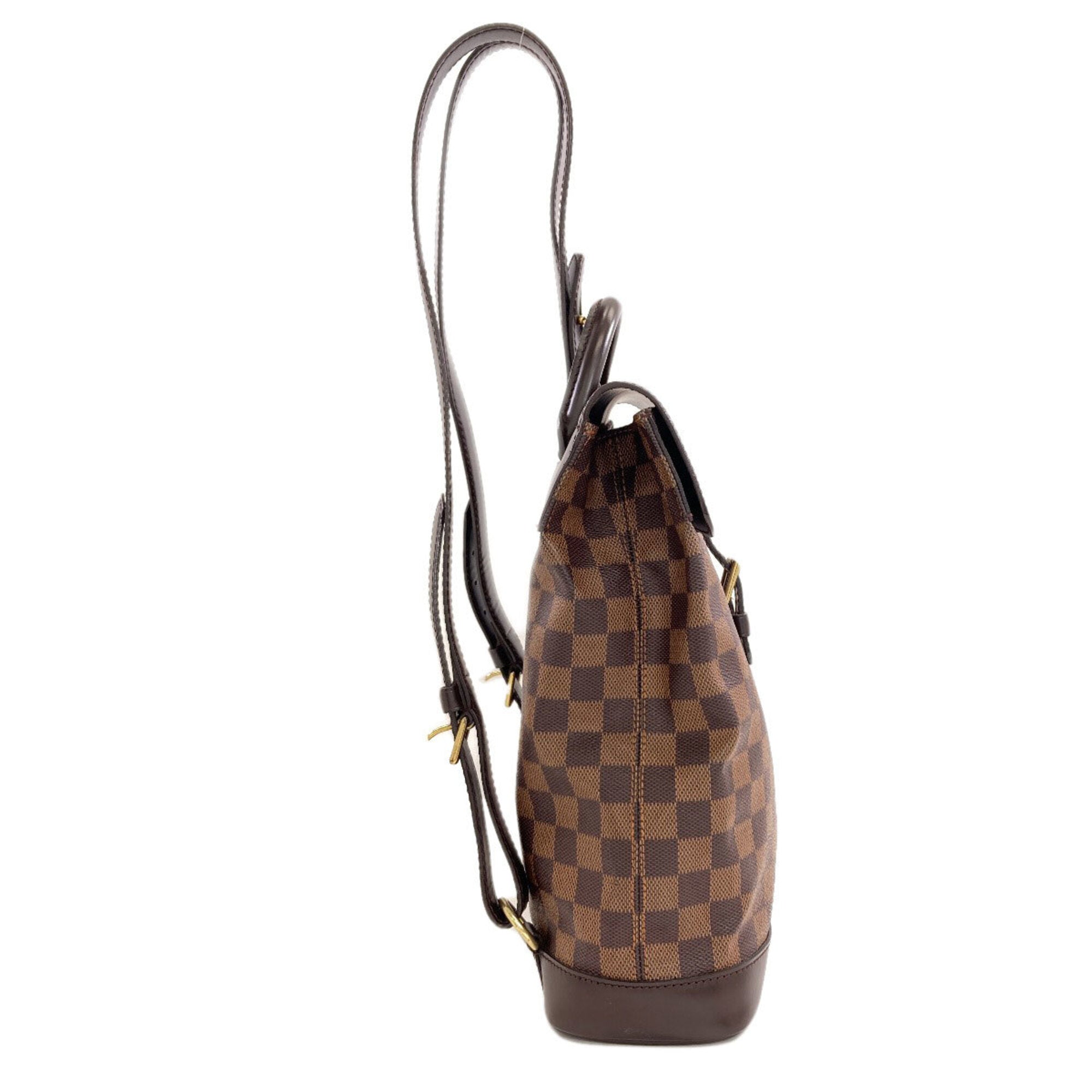 Louis Vuitton Damier Canvas Ebene Damier Canvas Backpack (Pre-Owned)