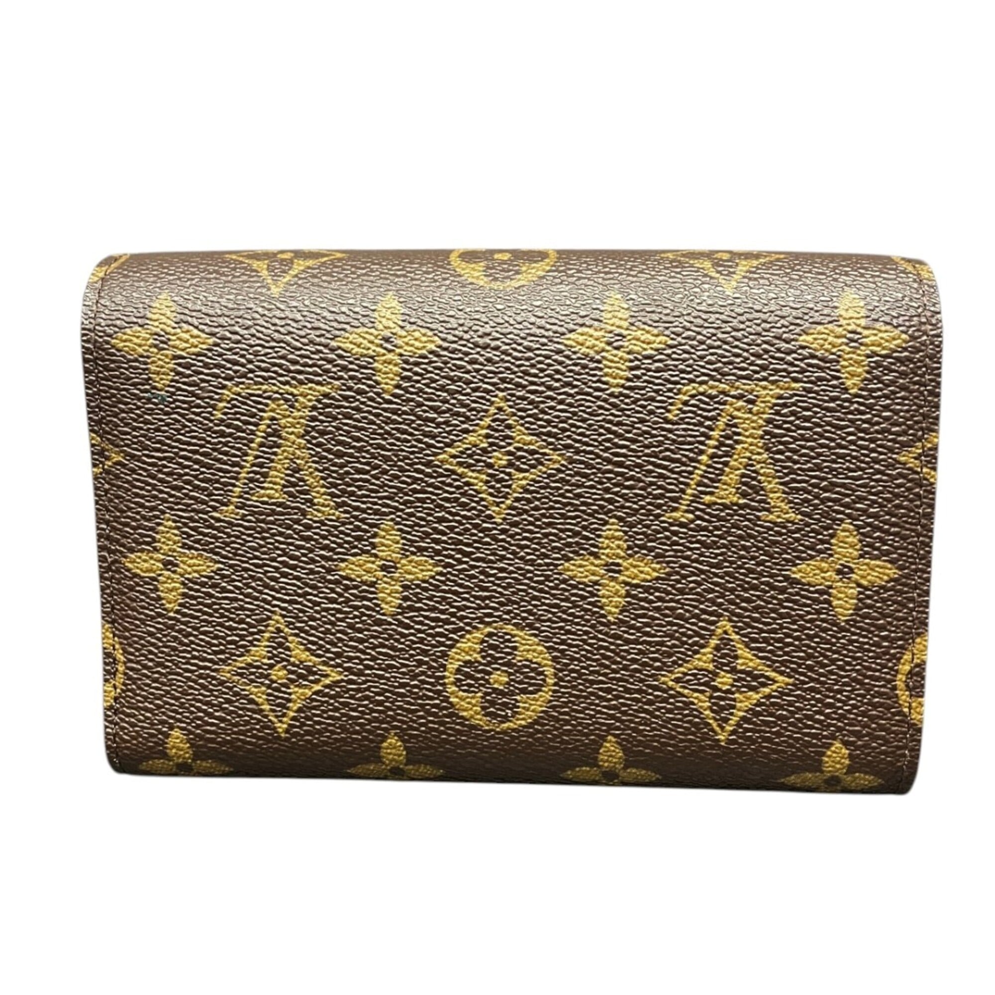 Louis Vuitton Monogram Brown Pvc Wallet (Tri-Fold) (Pre-Owned)