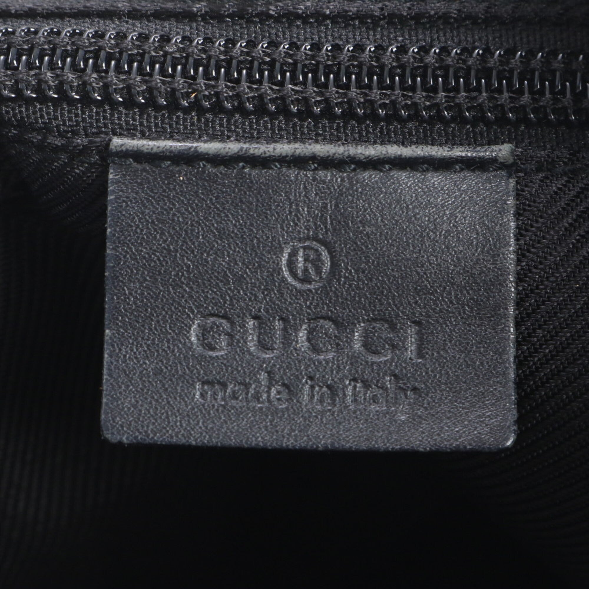 Gucci Gg Canvas Black Gg Canvas Leather Handbag Shoulder Bag Tote Bag (Pre-Owned)