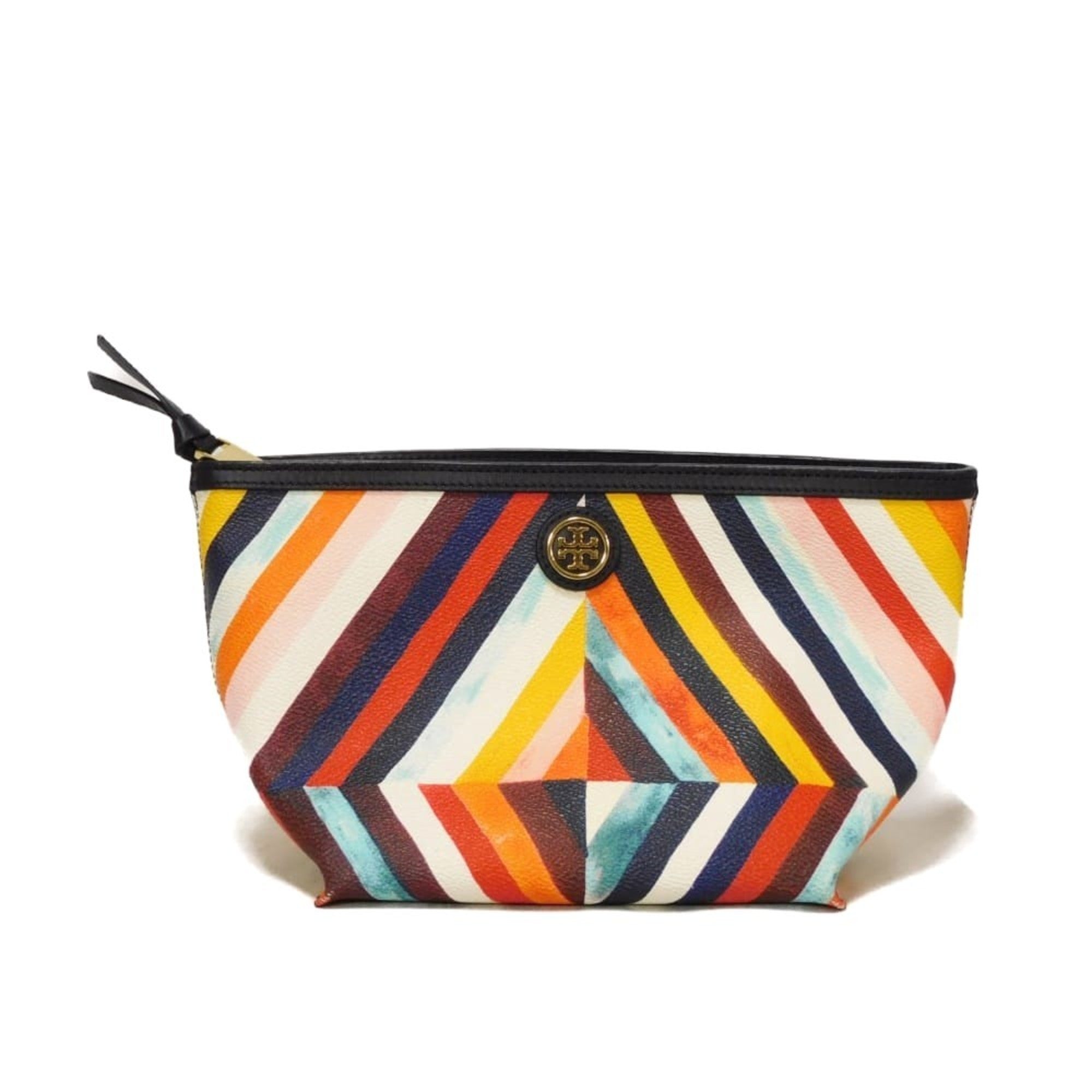 Tory Burch Multi-Color Pvc Clutch Bag Pouch (Pre-Owned)