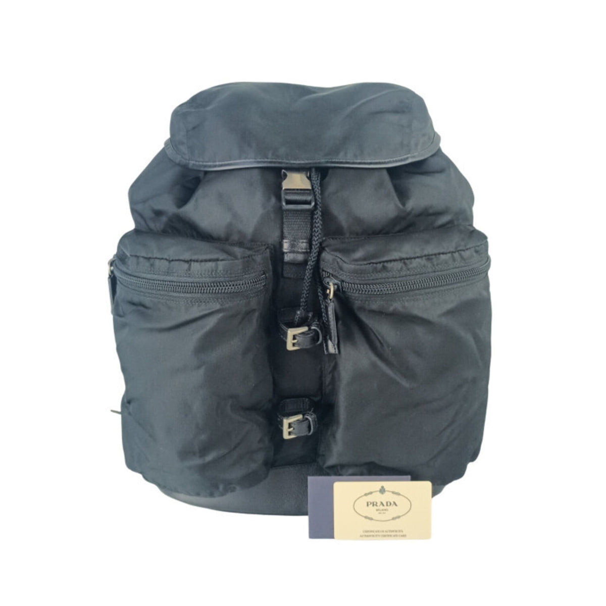Prada Black Nylon Backpack (Pre-Owned)