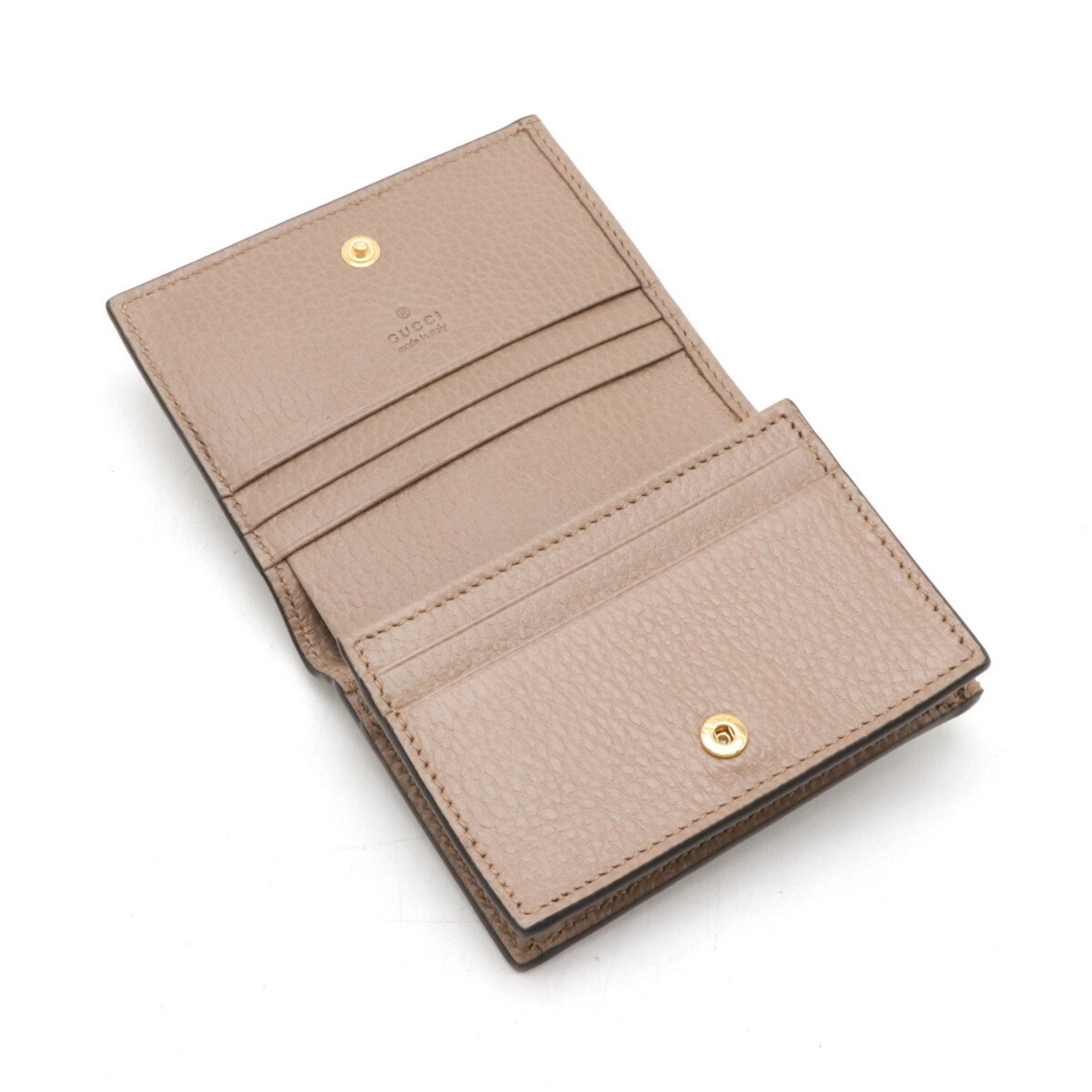 Gucci Beige Dusty Pink Pvc Leather Wallet (Bi-Fold) (Pre-Owned)