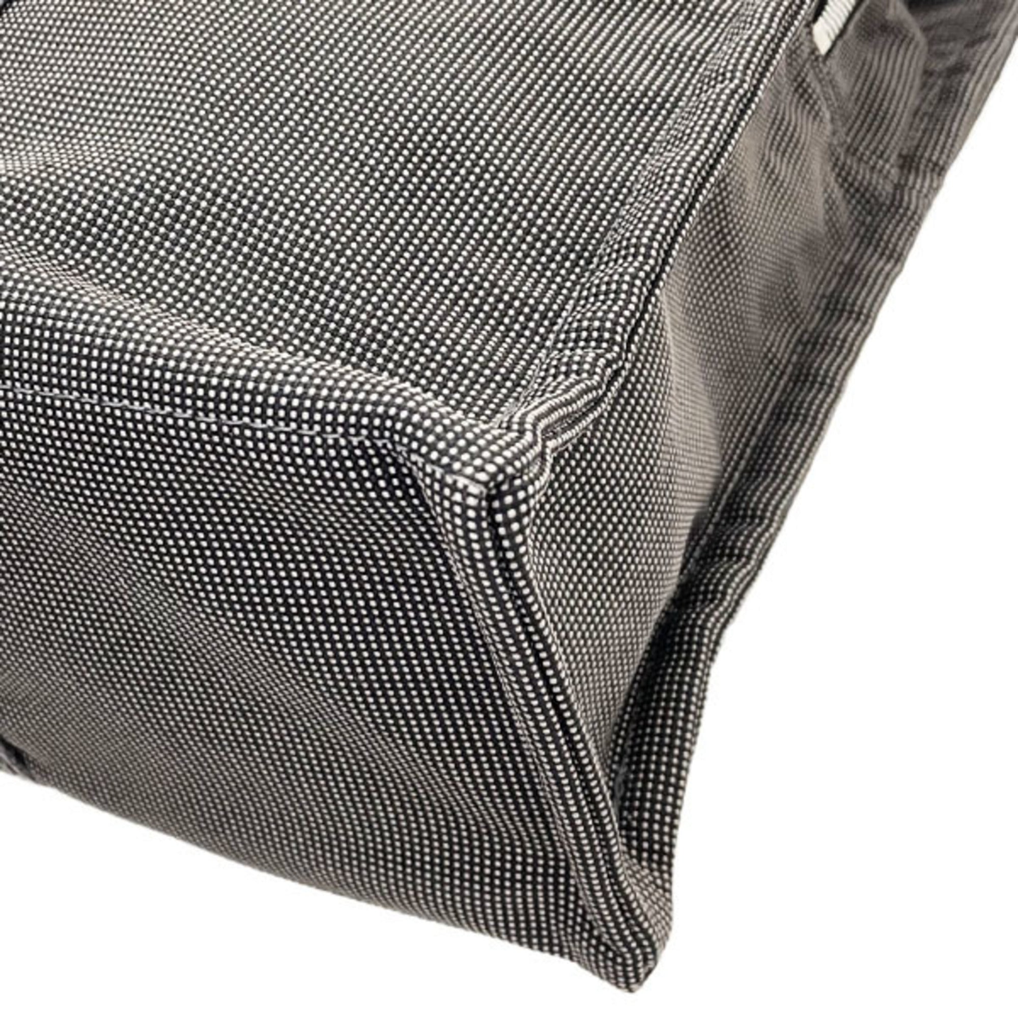Hermes Gray Nylon Canvas Tote Bag (Pre-Owned)