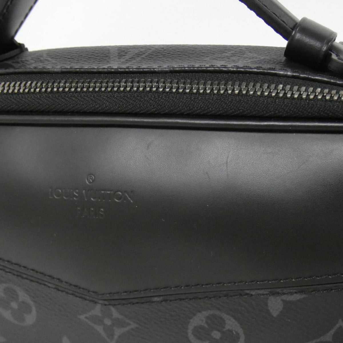 Louis Vuitton Black Coated Canvas Shoulder Bag (Pre-Owned)